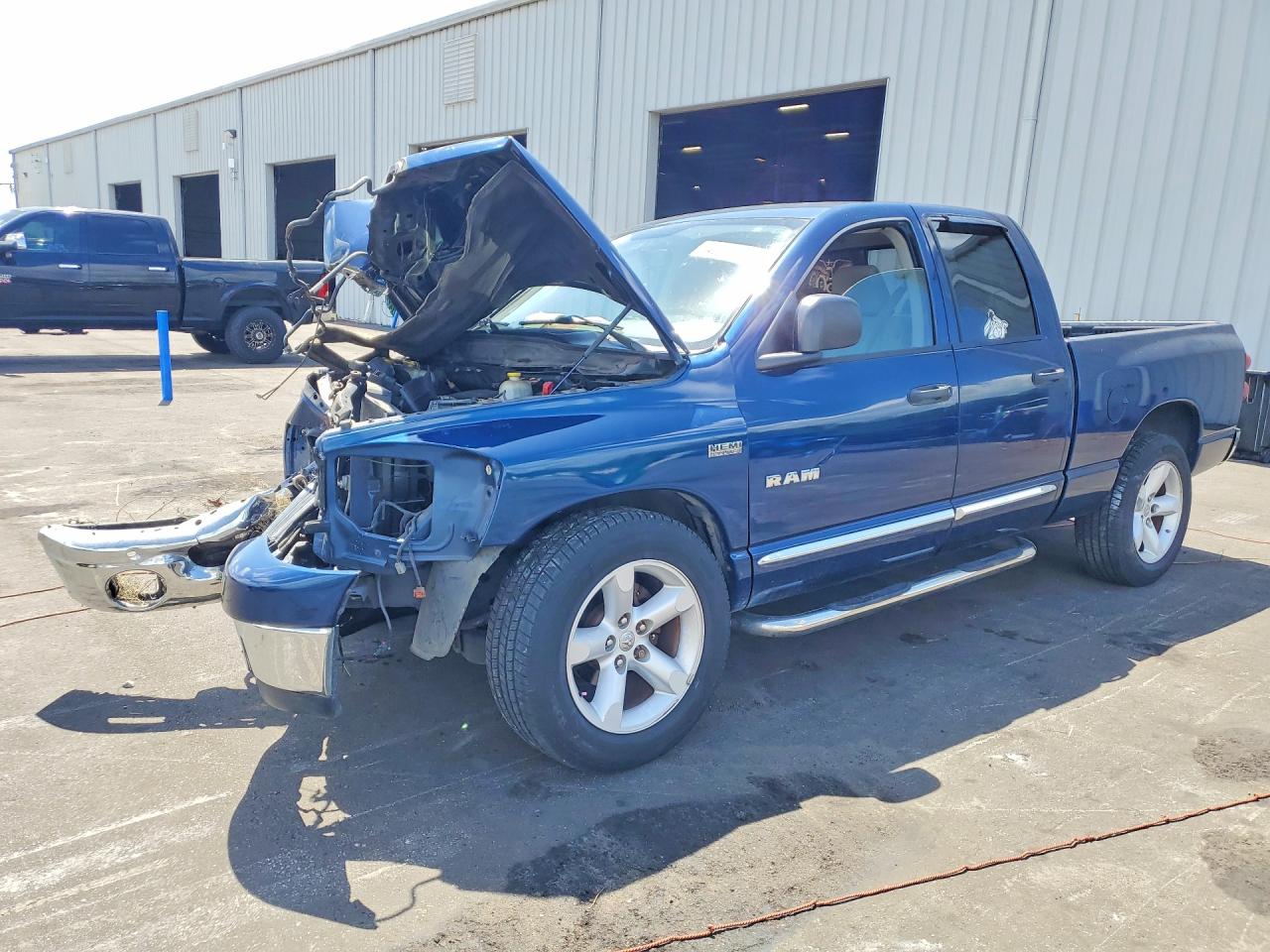 2008 Dodge Ram 1500 St Blue vin: 1D7HA18208J144008