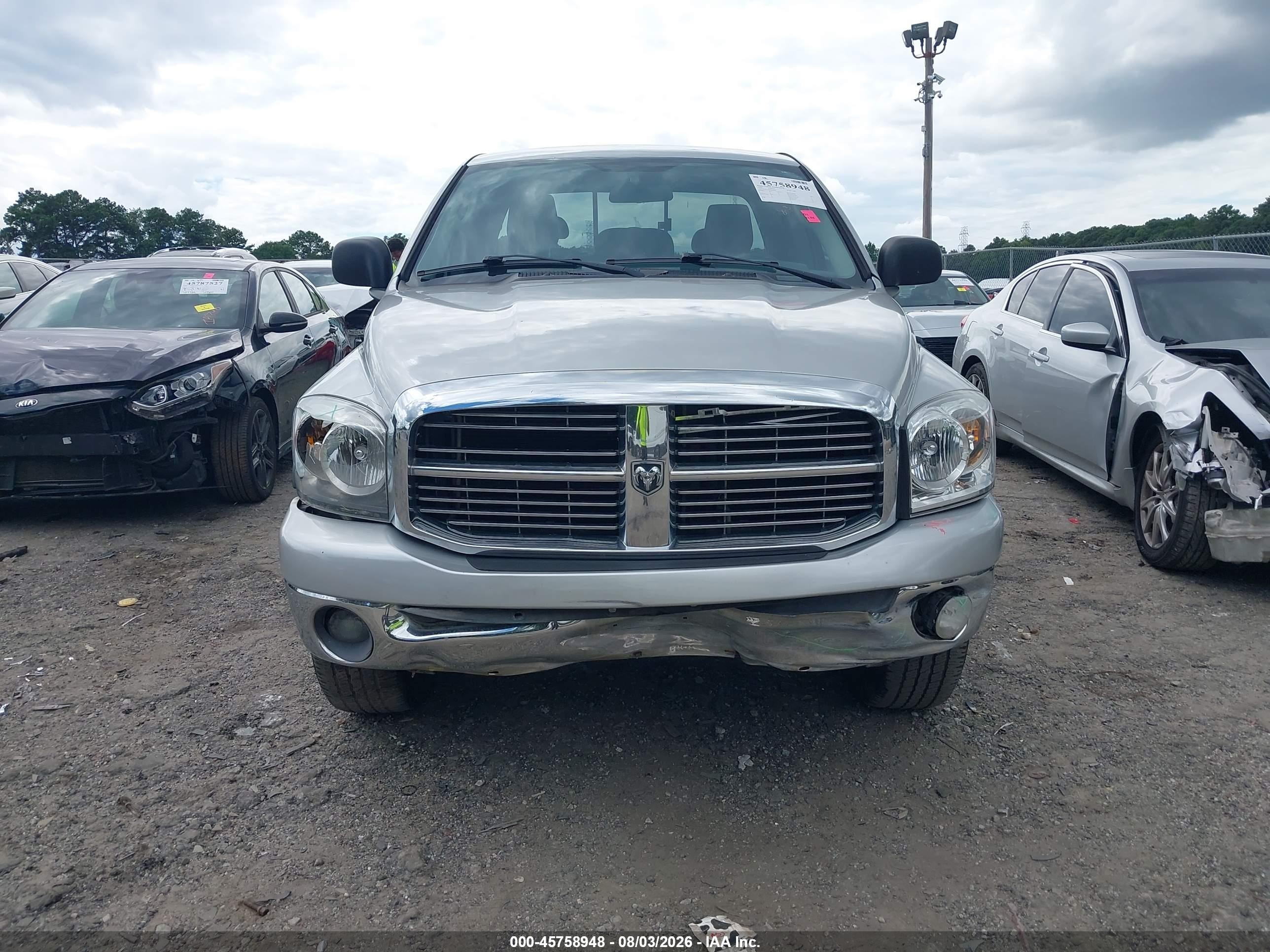 2007 Dodge Ram 1500 Slt Silver vin: 1D7HA18217J504692