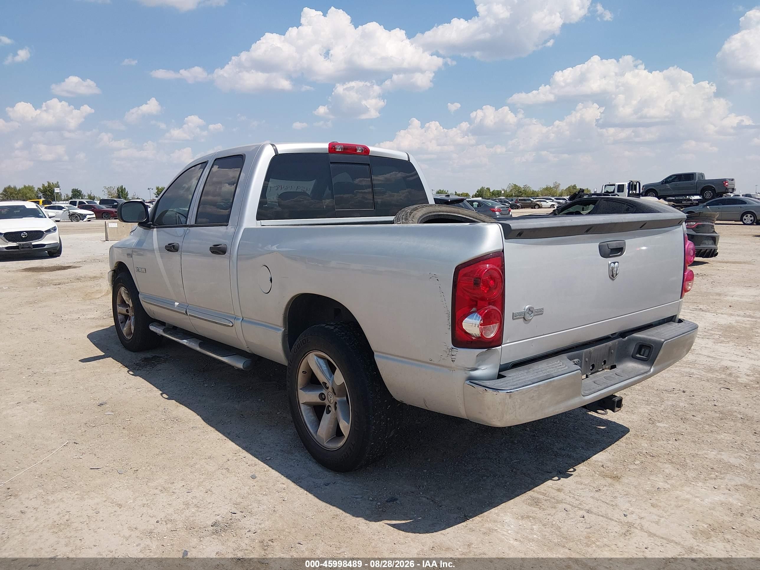 2008 Dodge Ram 1500 Slt Серый vin: 1D7HA18218S506552