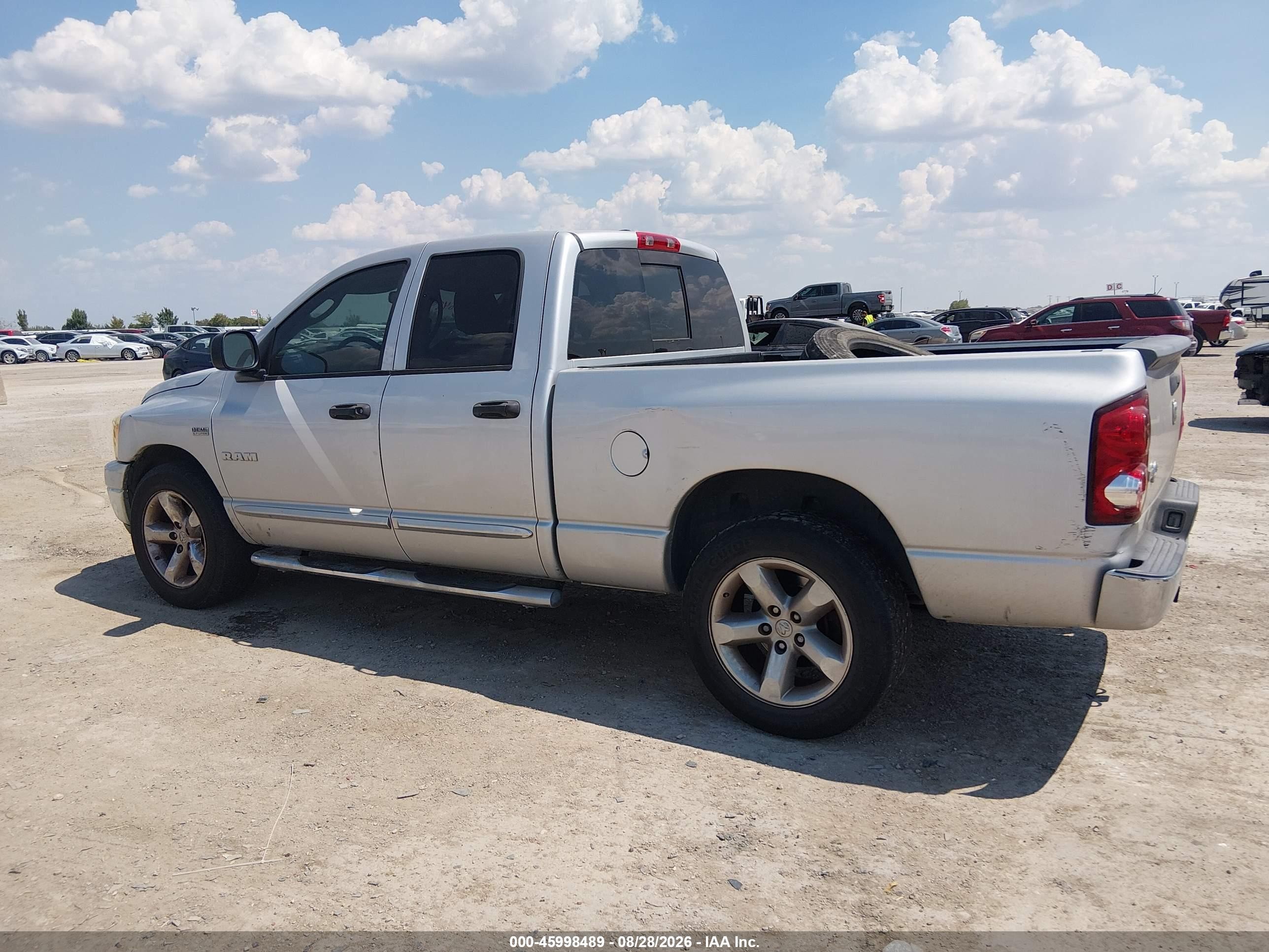 2008 Dodge Ram 1500 Slt Серый vin: 1D7HA18218S506552