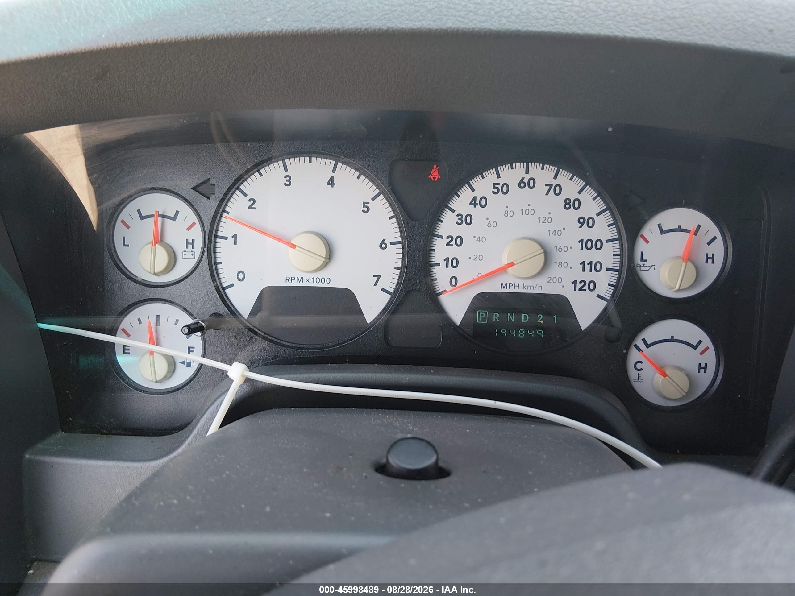 2008 Dodge Ram 1500 Slt Серый vin: 1D7HA18218S506552