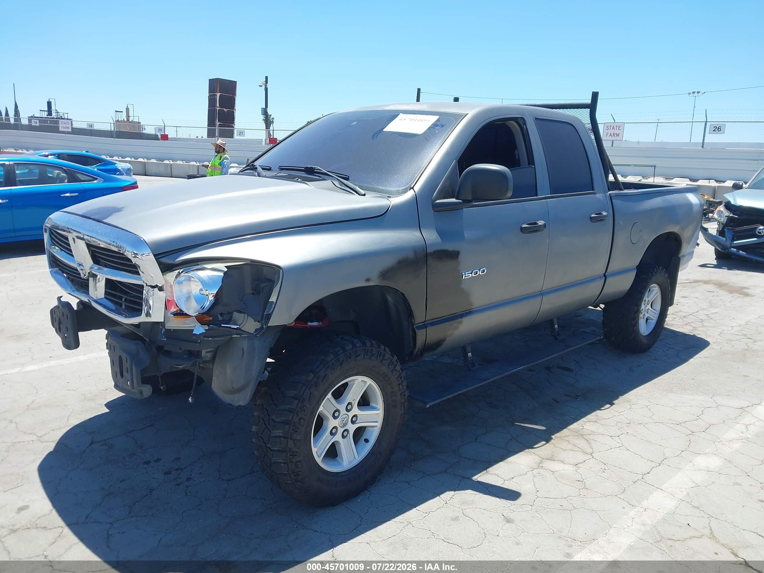 2006 Dodge Ram 1500 Slt Серый vin: 1D7HA18226J101299