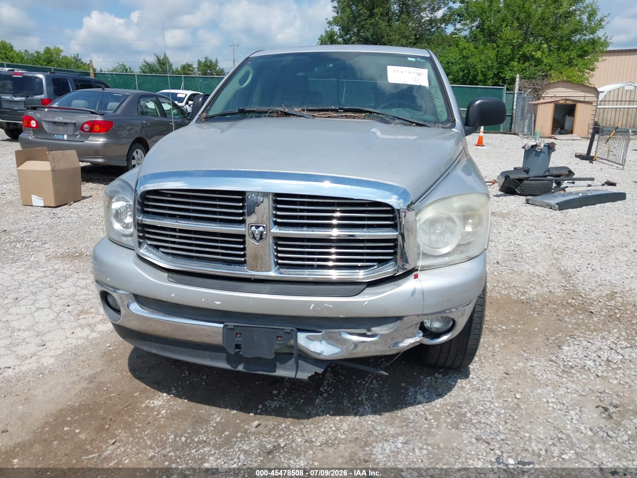 2007 Dodge Ram 1500 Slt Silver vin: 1D7HA18227J519427