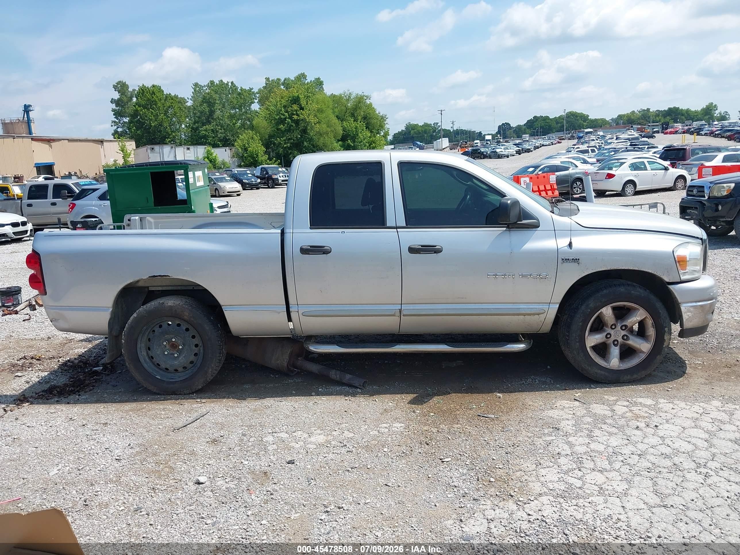 2007 Dodge Ram 1500 Slt Silver vin: 1D7HA18227J519427
