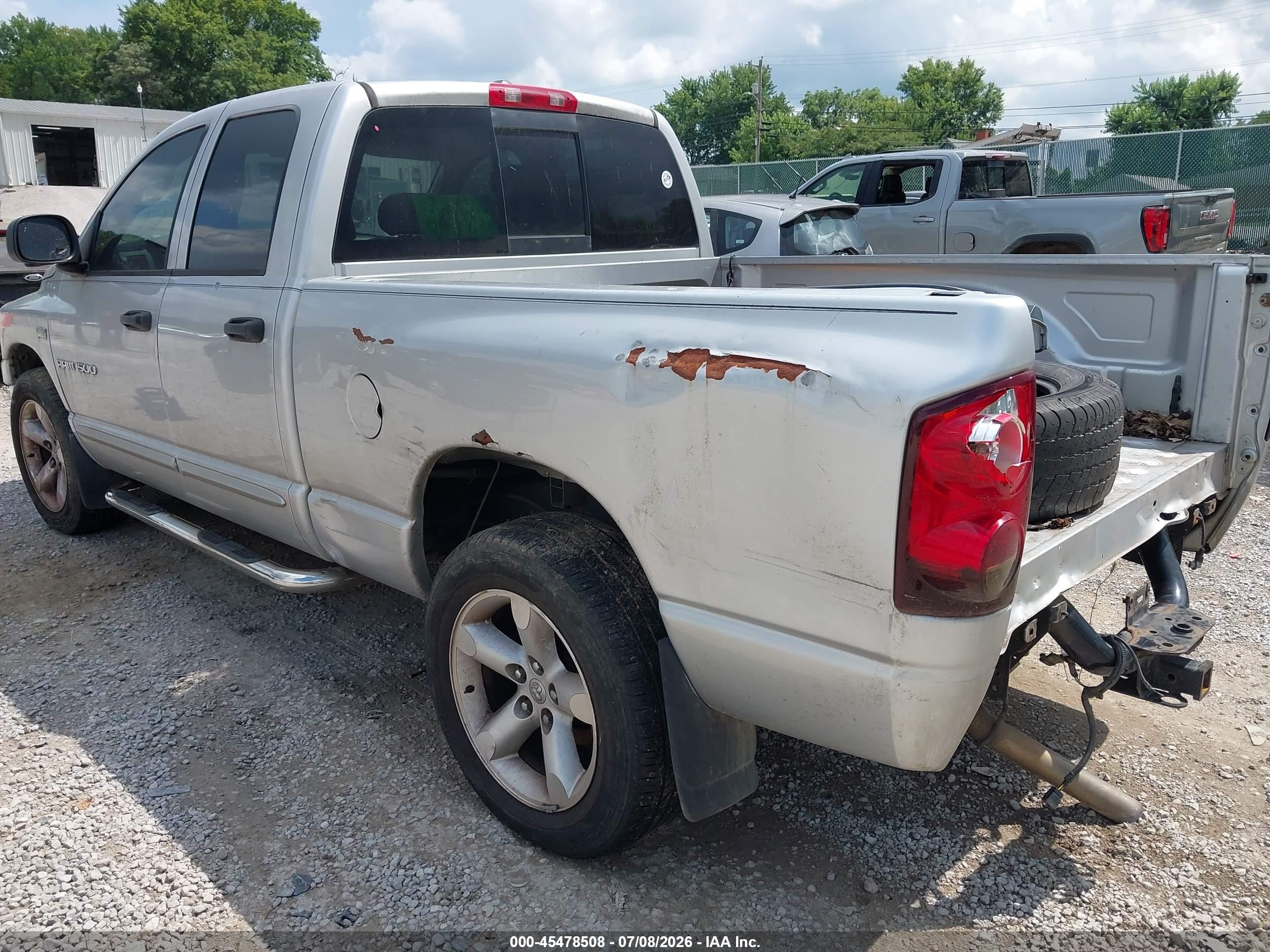 2007 Dodge Ram 1500 Slt Silver vin: 1D7HA18227J519427