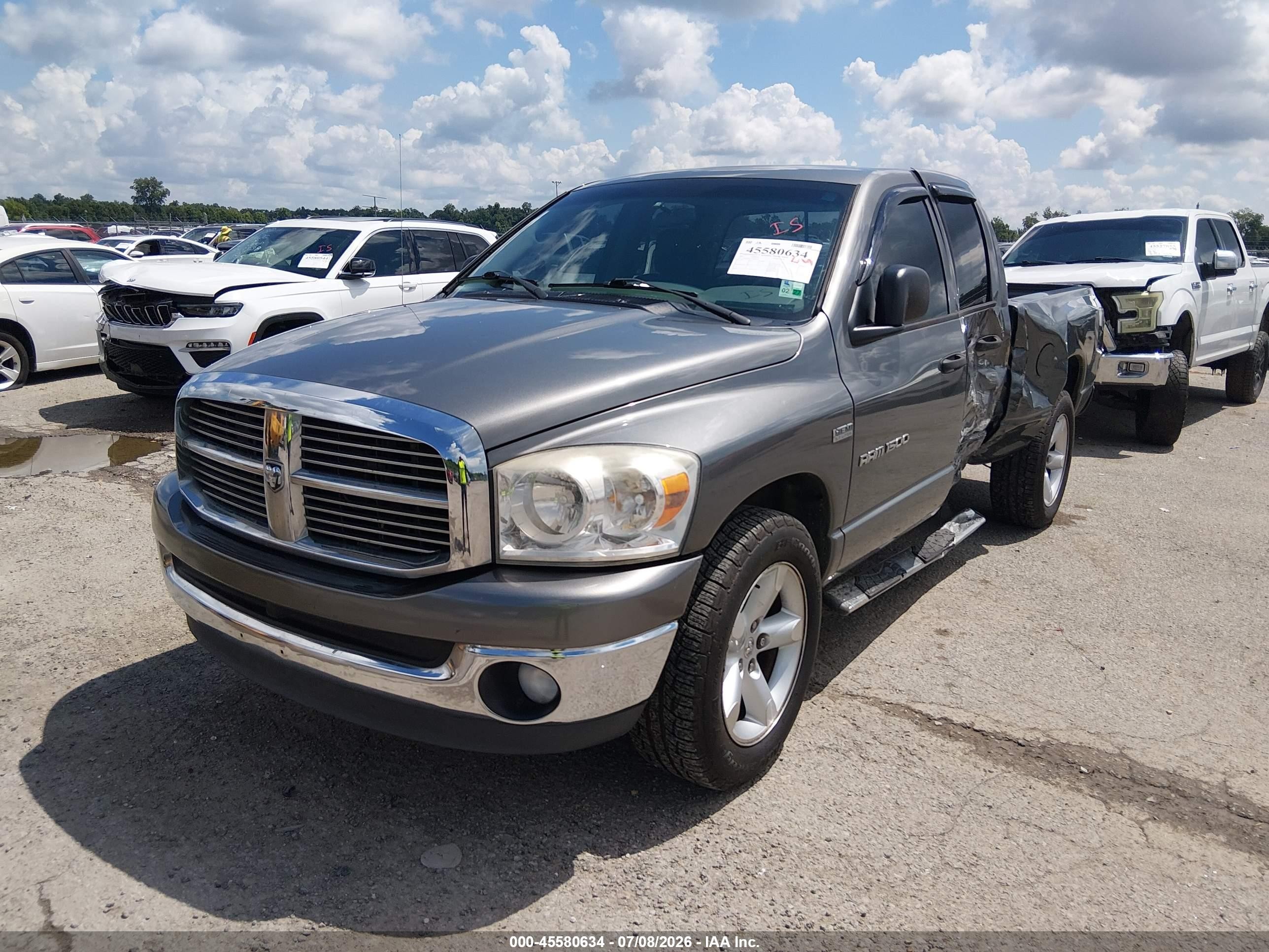 2007 Dodge Ram 1500 Slt Gray vin: 1D7HA18227S209935