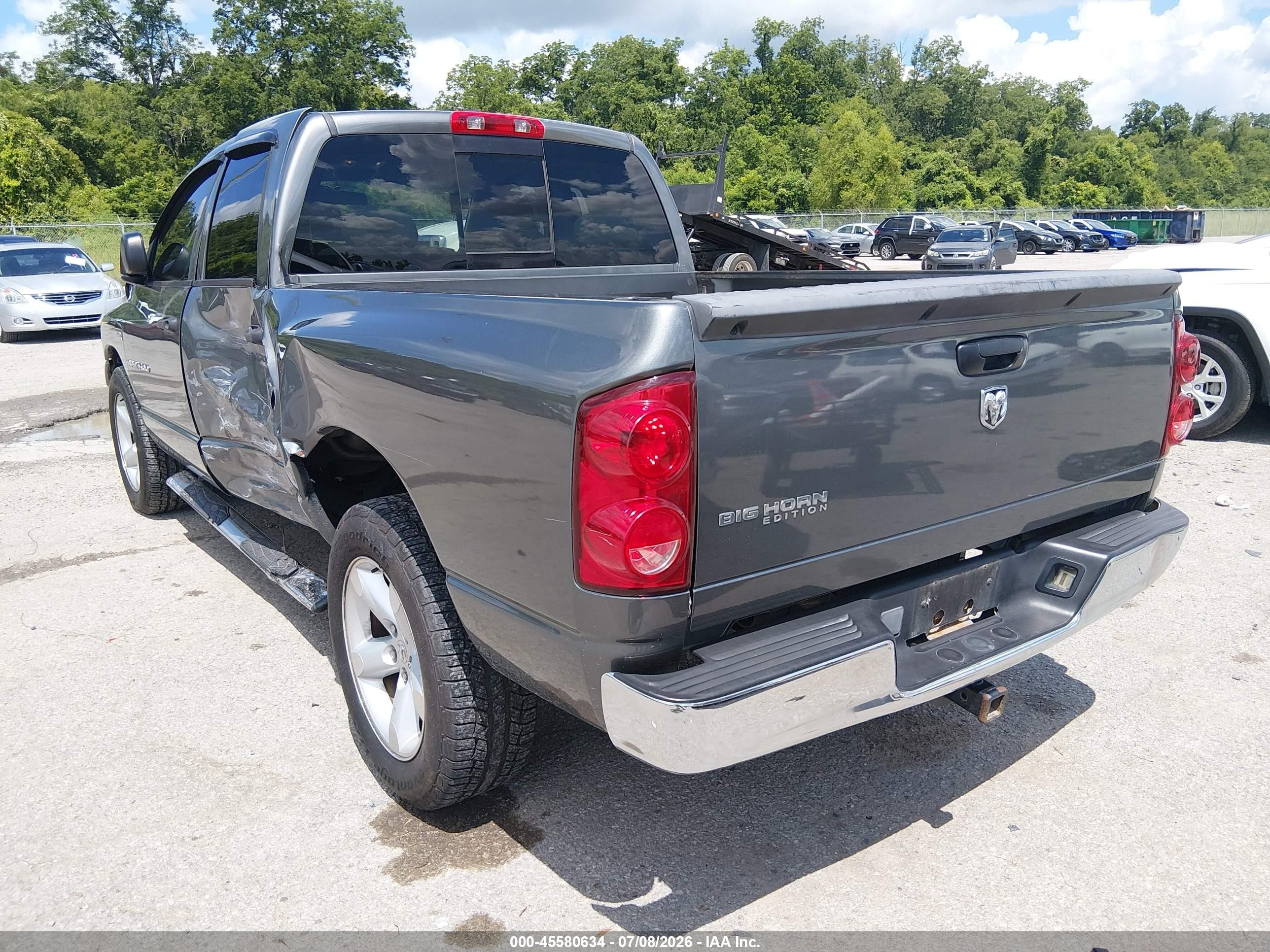 2007 Dodge Ram 1500 Slt Gray vin: 1D7HA18227S209935