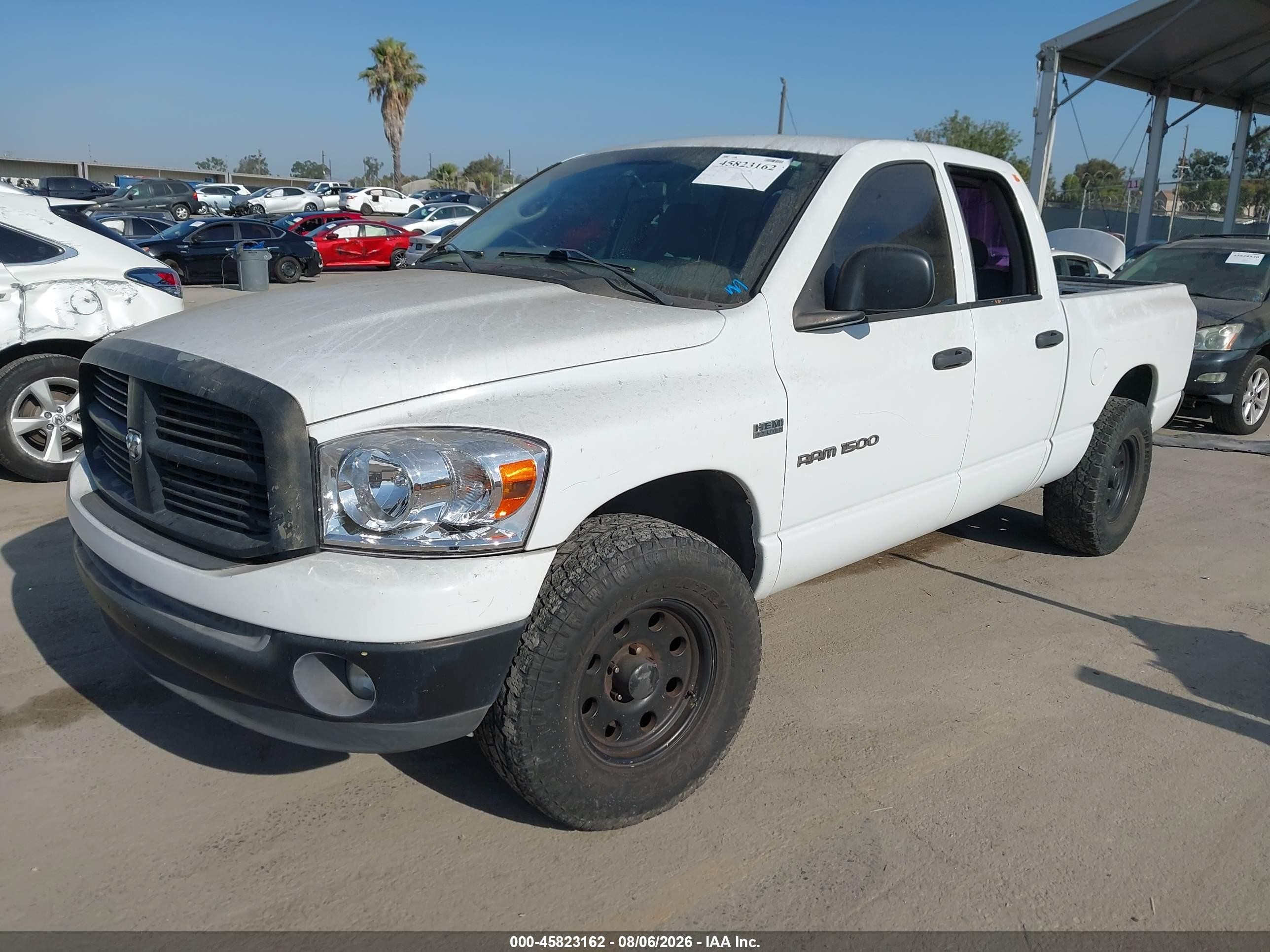 2007 Dodge Ram 1500 Slt Белый vin: 1D7HA18227S262005