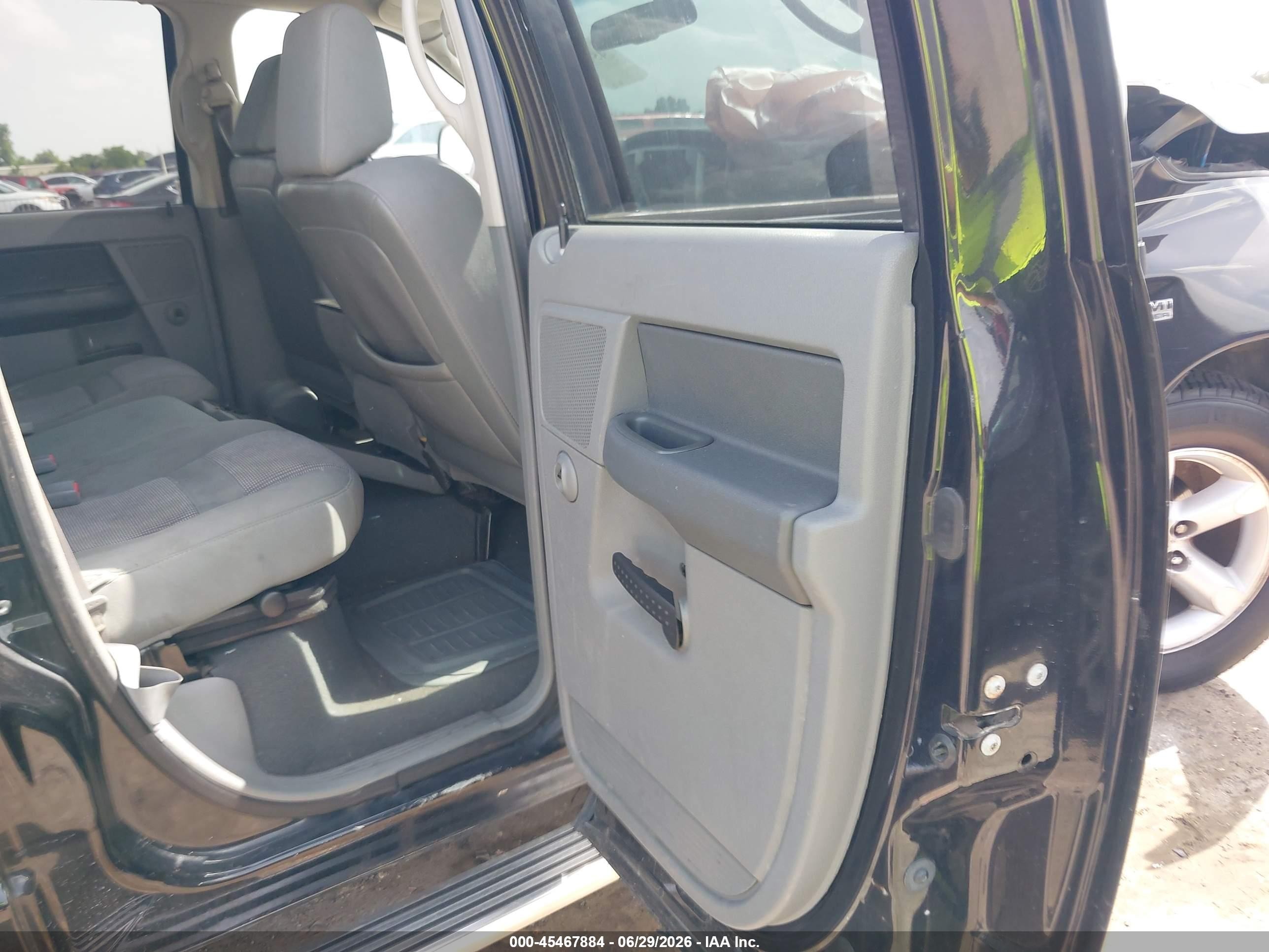 2008 Dodge Ram 1500 Slt Black vin: 1D7HA18228J103976