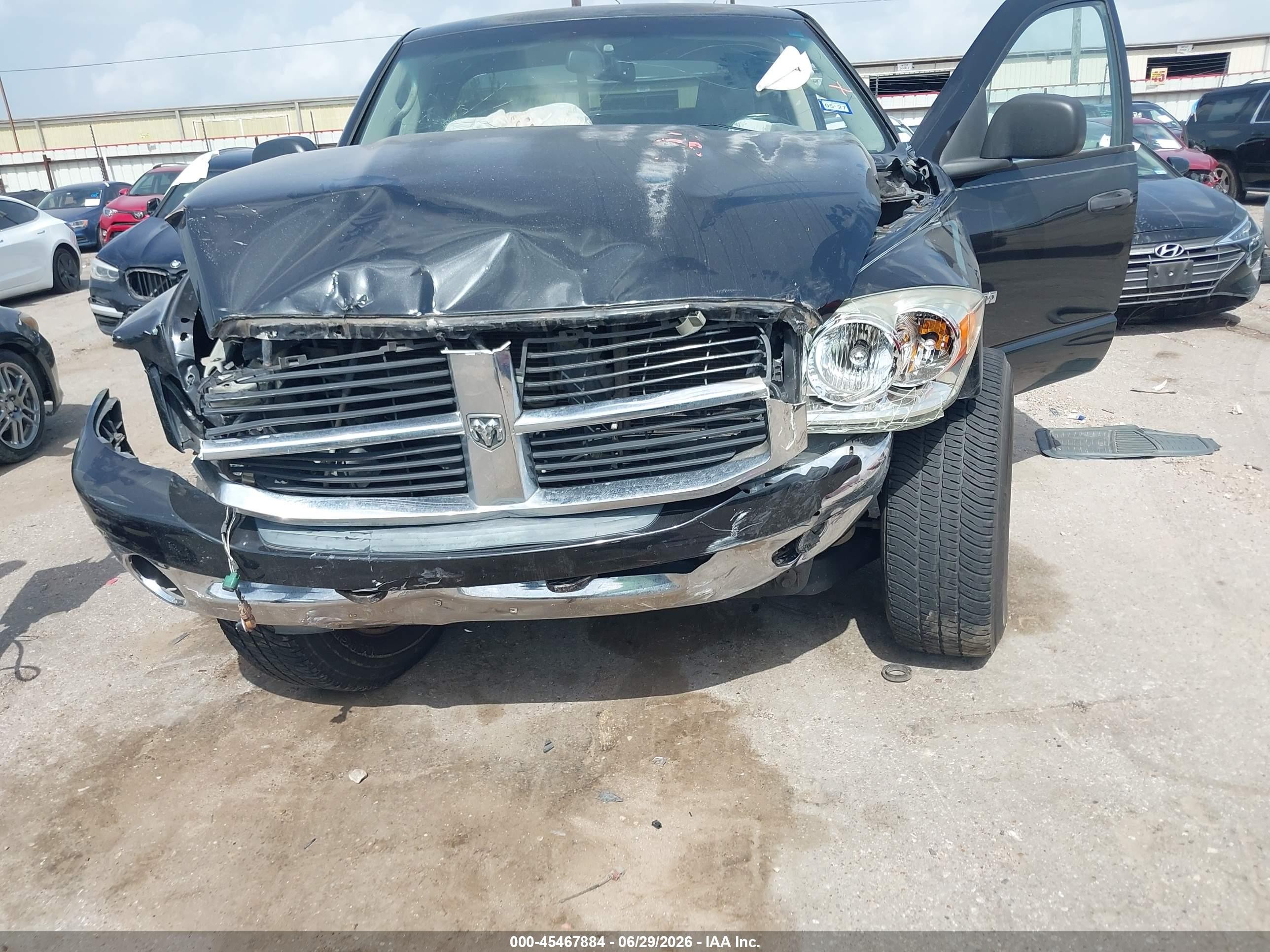 2008 Dodge Ram 1500 Slt Black vin: 1D7HA18228J103976