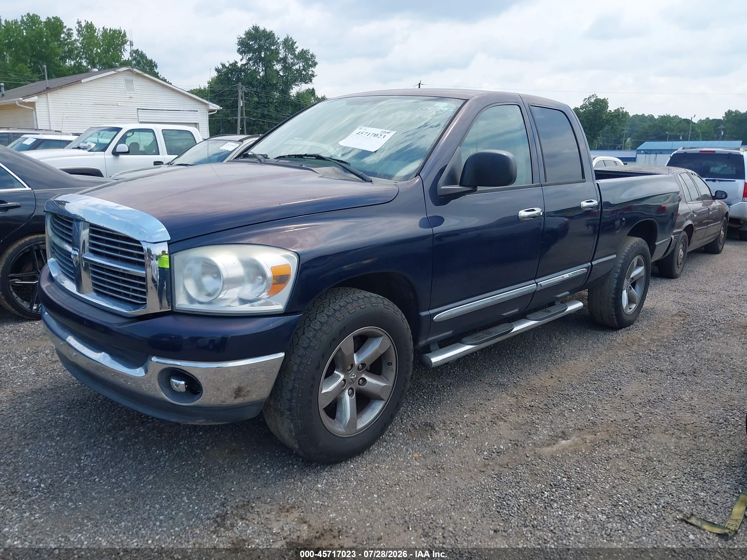 2008 Dodge Ram 1500 Slt Navy vin: 1D7HA18228J212437