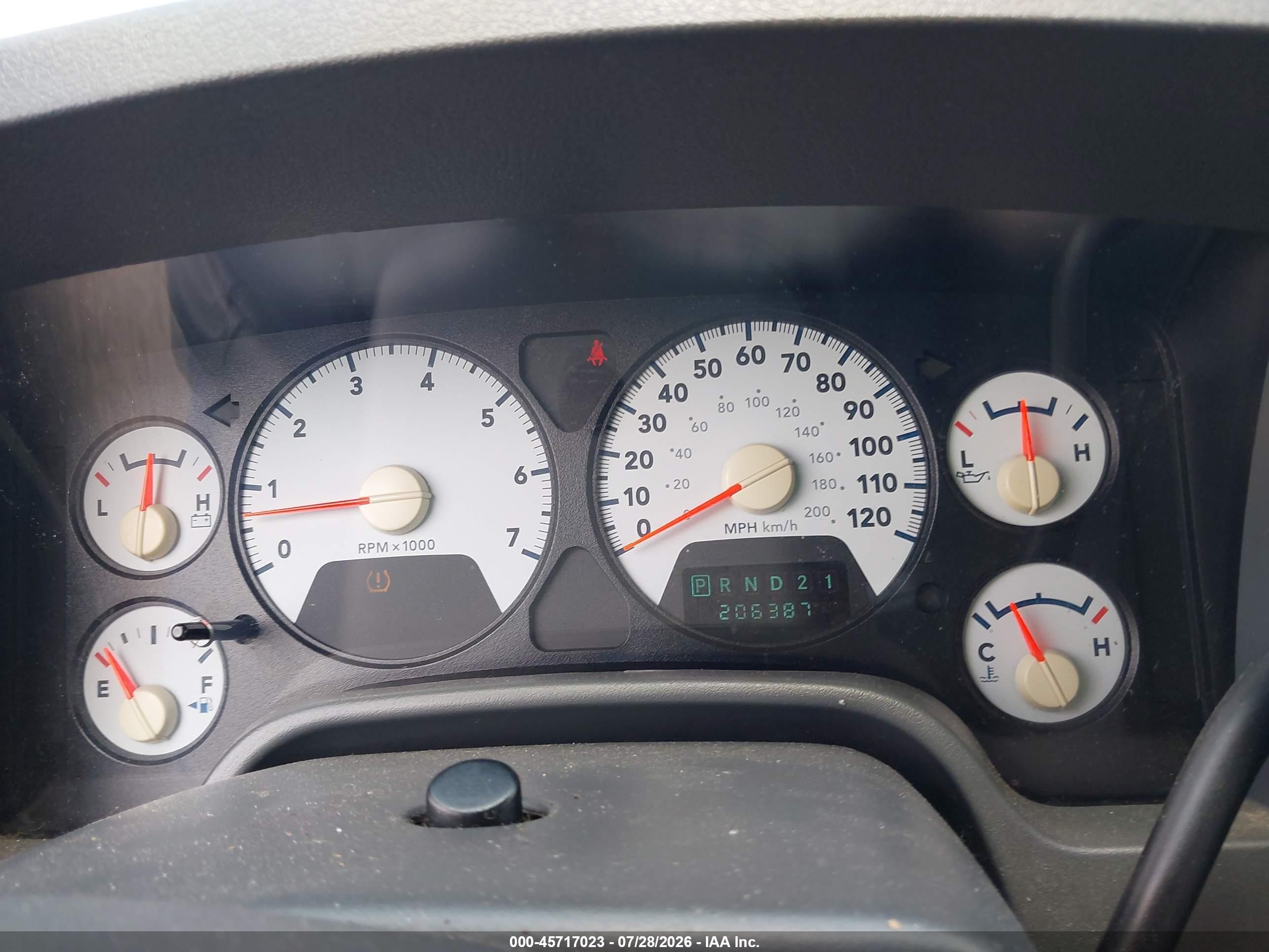 2008 Dodge Ram 1500 Slt Navy vin: 1D7HA18228J212437