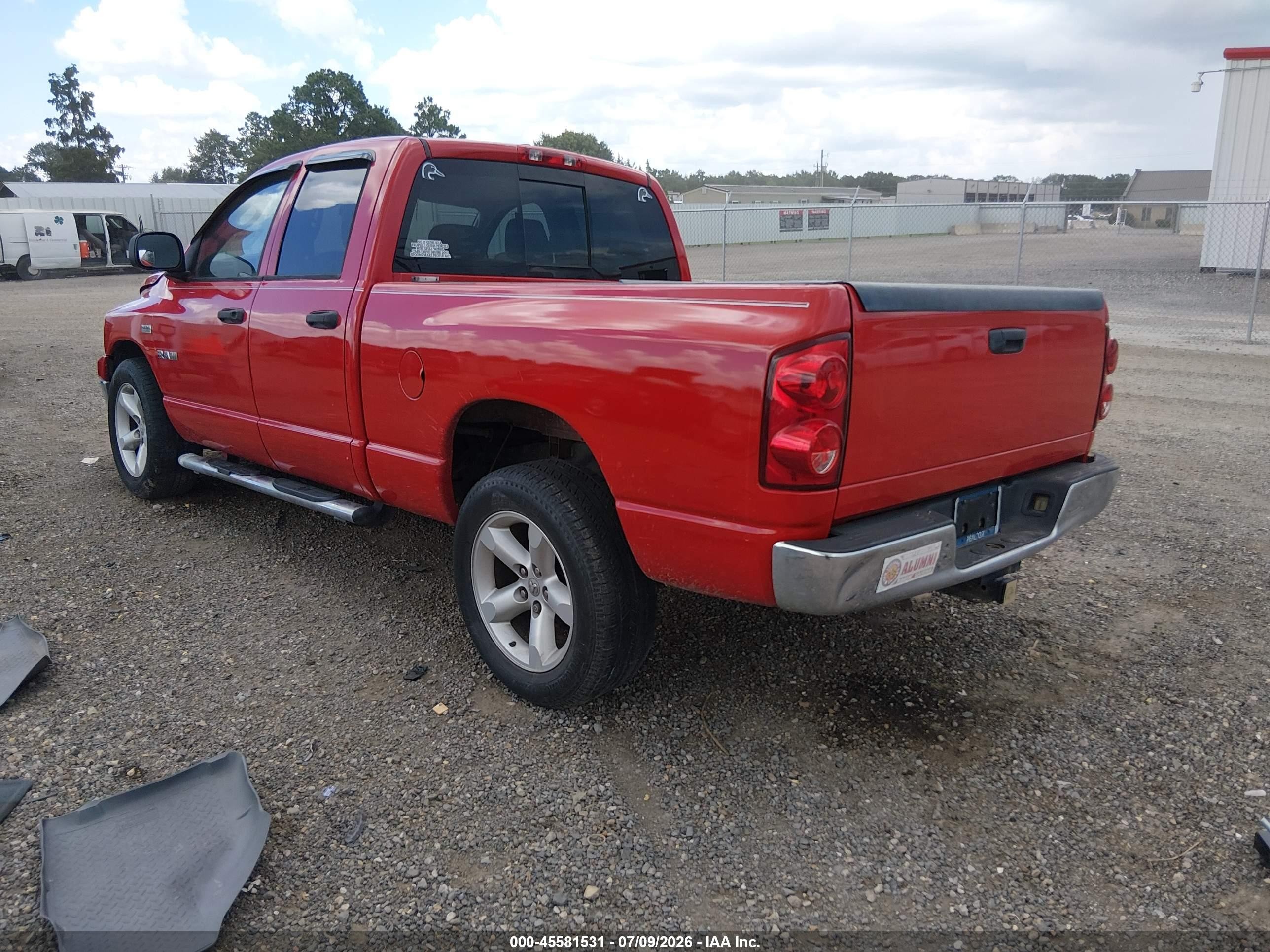 2008 Dodge Ram 1500 Slt Red vin: 1D7HA18228S517740