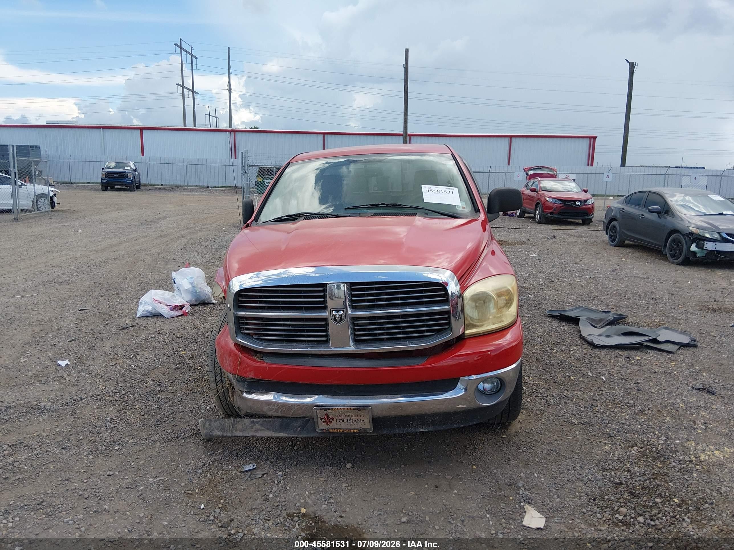 2008 Dodge Ram 1500 Slt Red vin: 1D7HA18228S517740