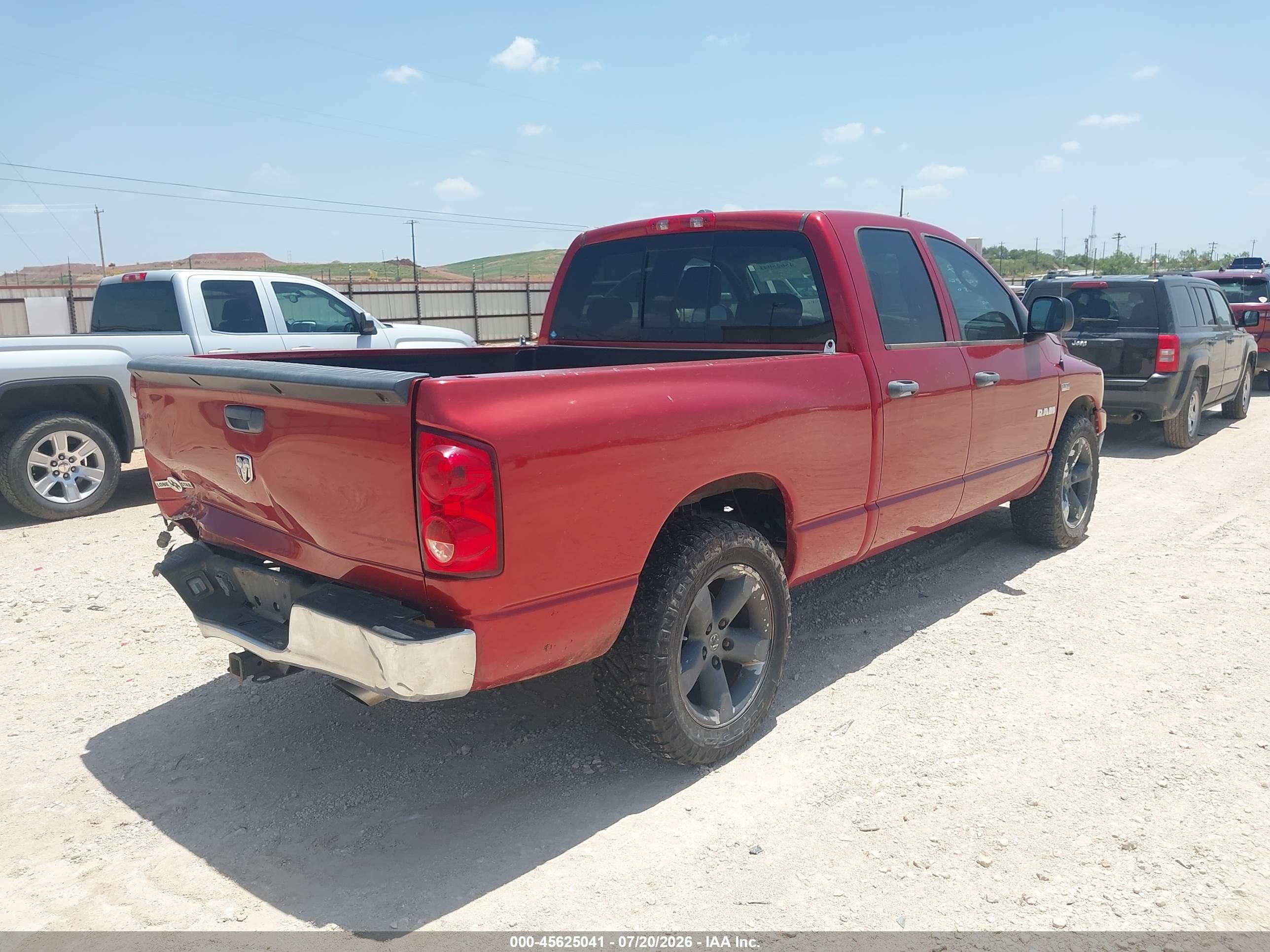 2008 Dodge Ram 1500 Slt Бордовый vin: 1D7HA18228S574617