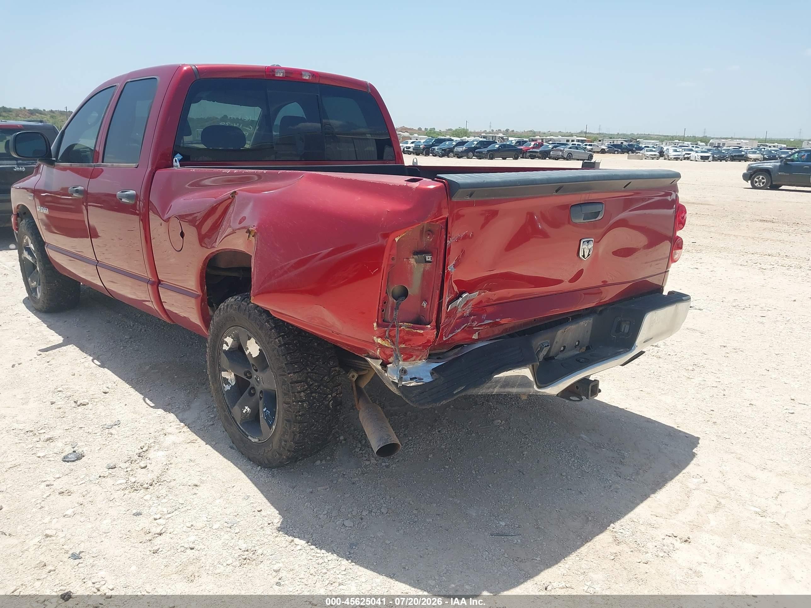 2008 Dodge Ram 1500 Slt Бордовый vin: 1D7HA18228S574617
