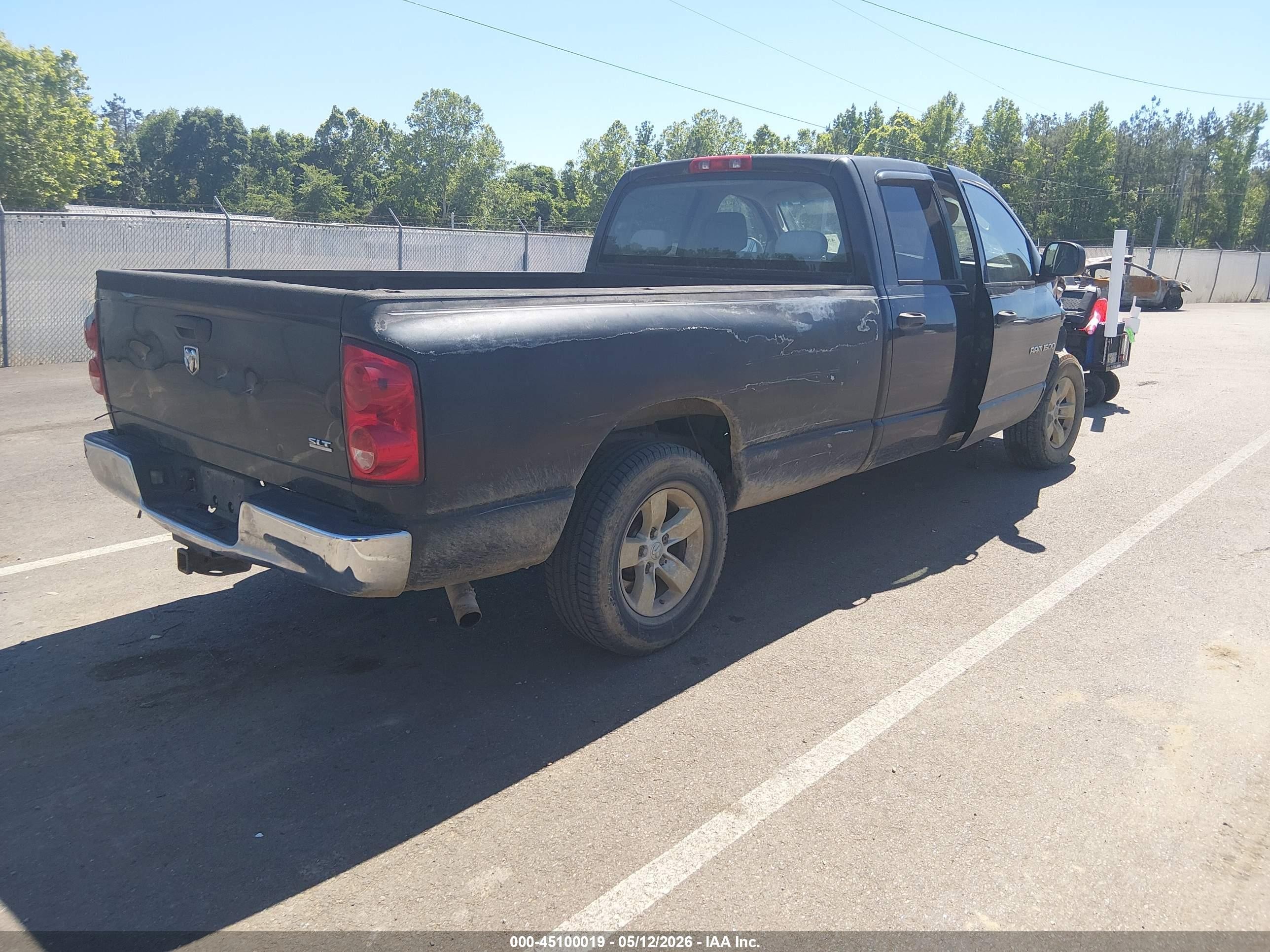 2007 Dodge Ram 1500 Slt Черный vin: 1D7HA18237J529092