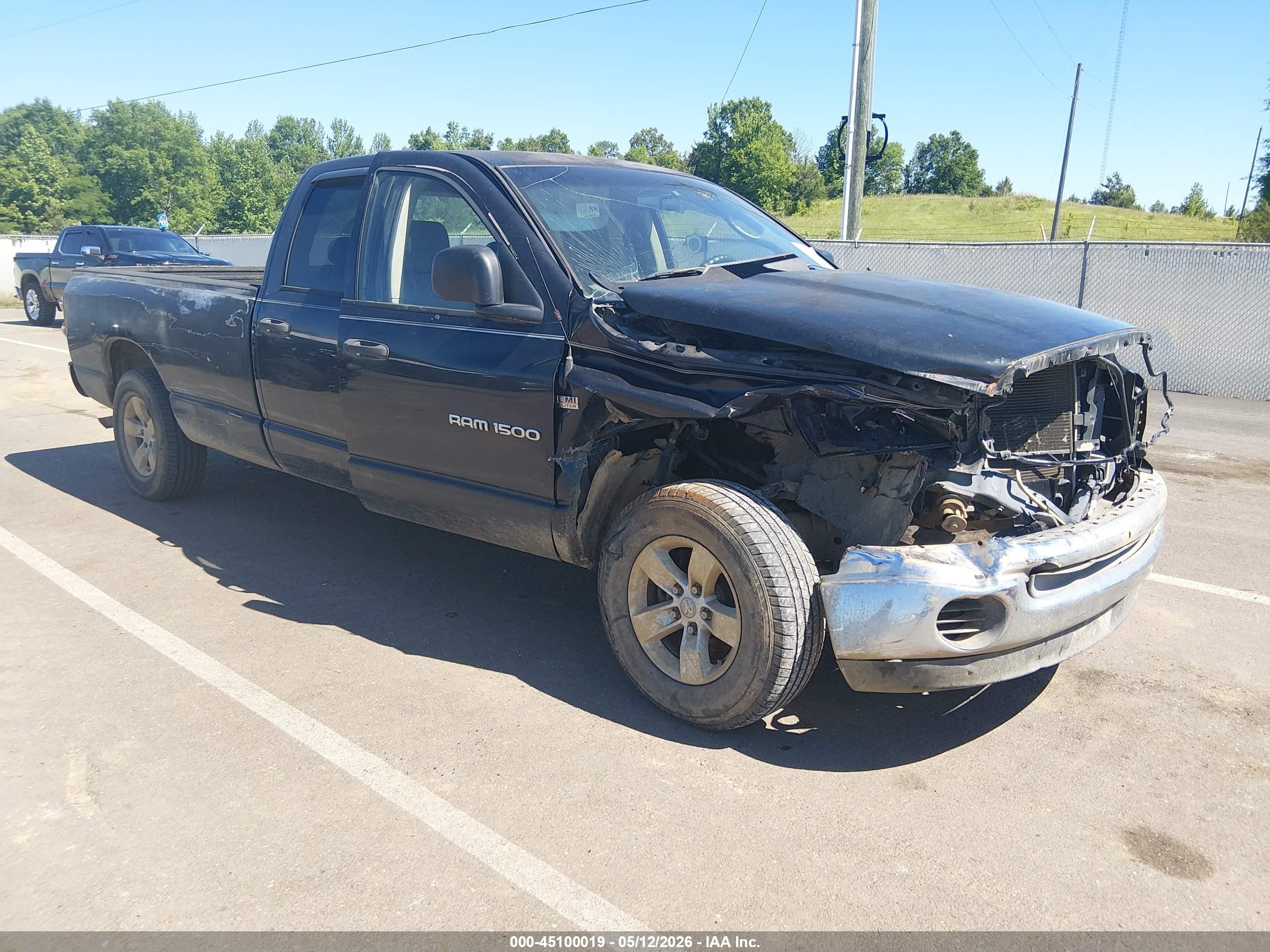 2007 Dodge Ram 1500 Slt Черный vin: 1D7HA18237J529092
