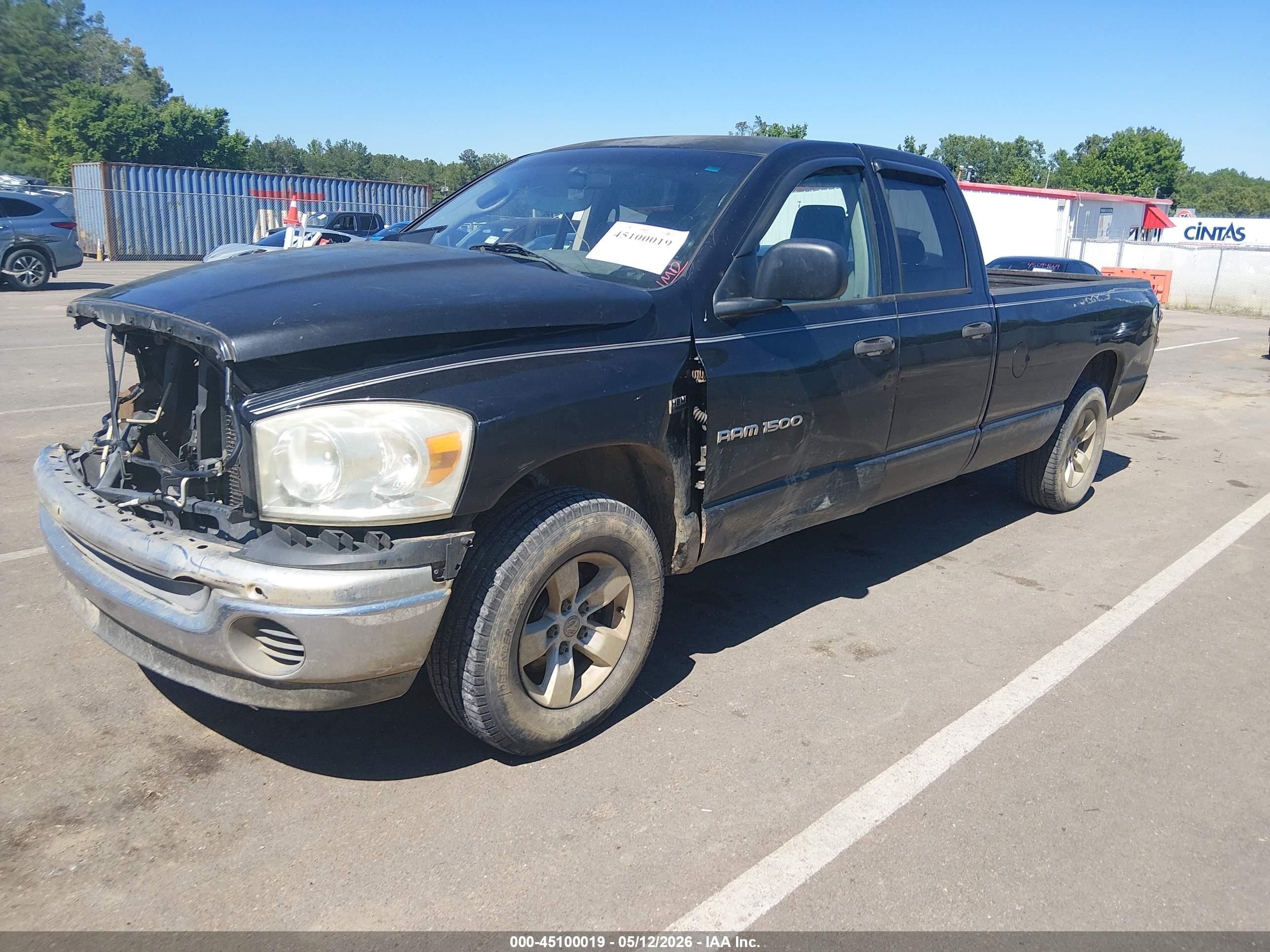 2007 Dodge Ram 1500 Slt Черный vin: 1D7HA18237J529092