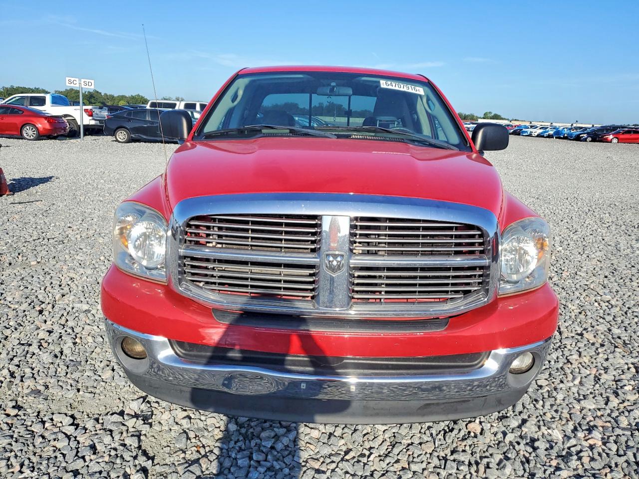 2007 Dodge Ram 1500 St Red vin: 1D7HA18237J571343