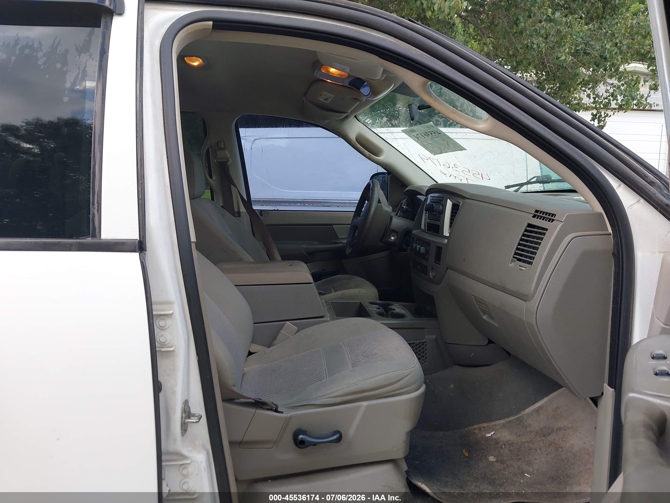 2008 Dodge Ram 1500 Slt White vin: 1D7HA18238J103677