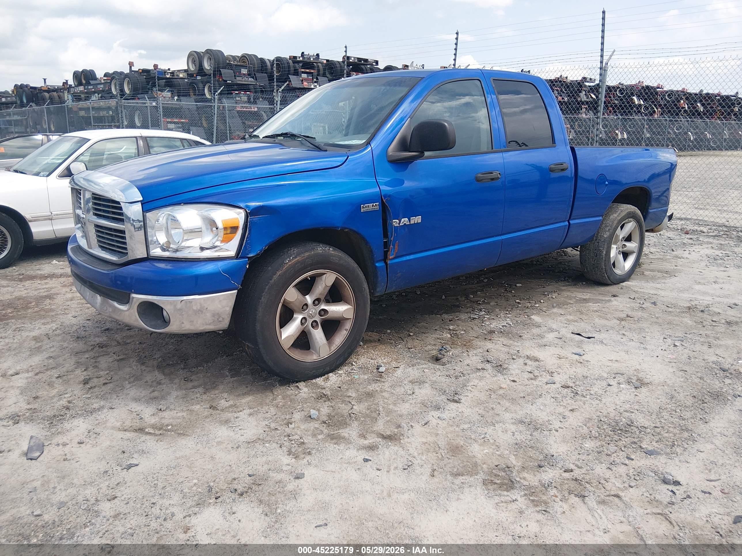 2008 Dodge Ram 1500 Slt Blue vin: 1D7HA18238S591233