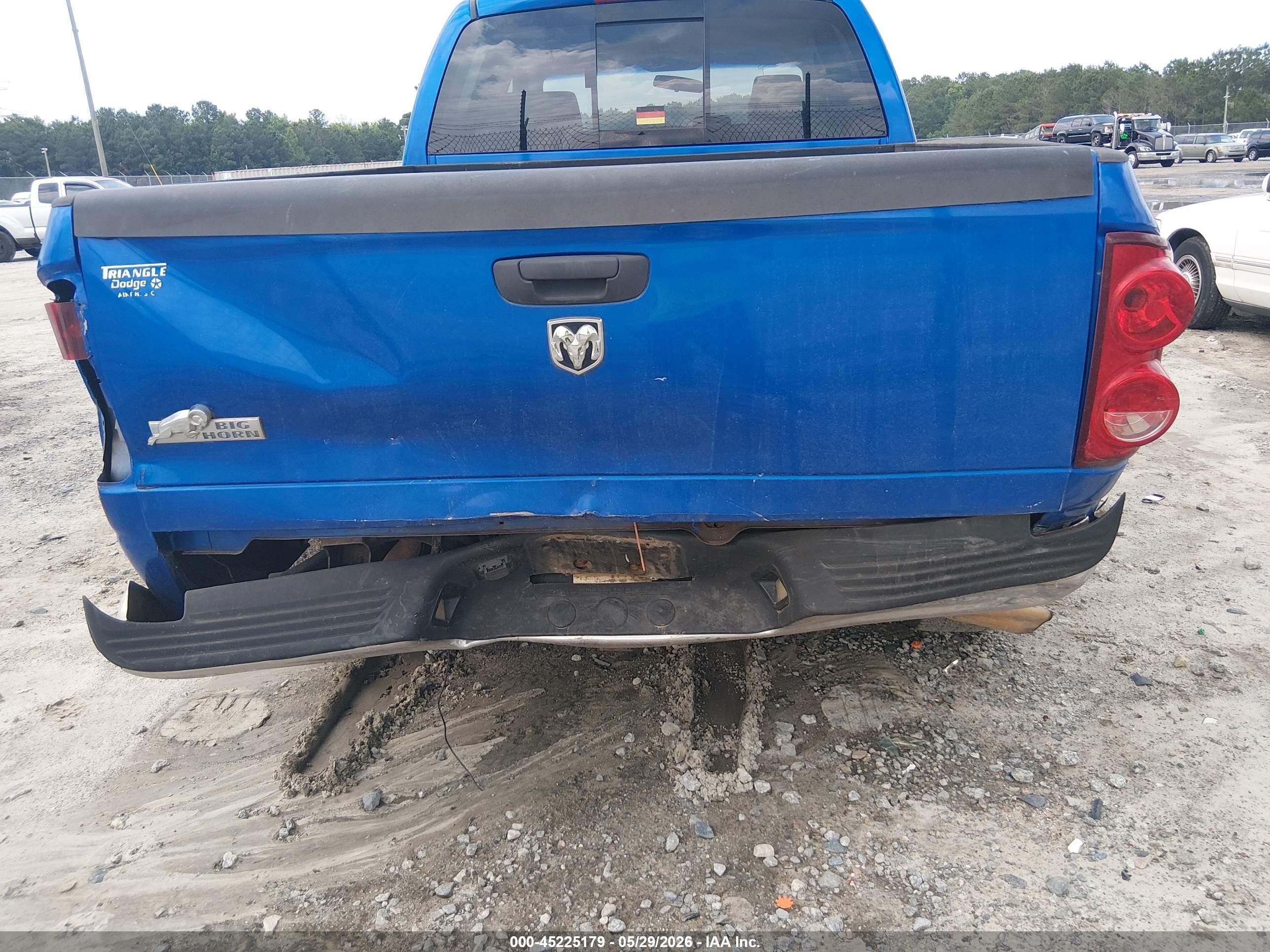 2008 Dodge Ram 1500 Slt Blue vin: 1D7HA18238S591233