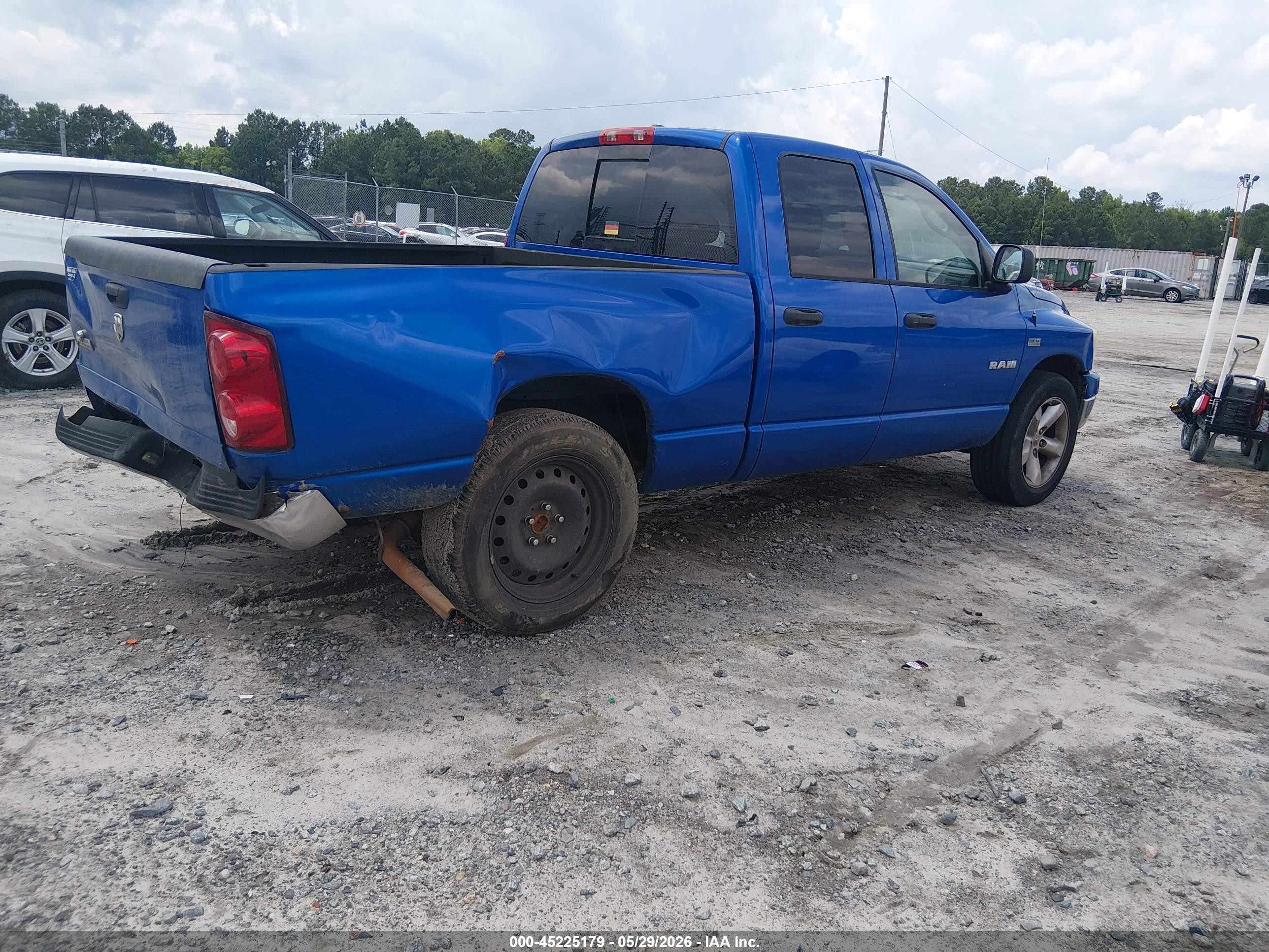 2008 Dodge Ram 1500 Slt Blue vin: 1D7HA18238S591233