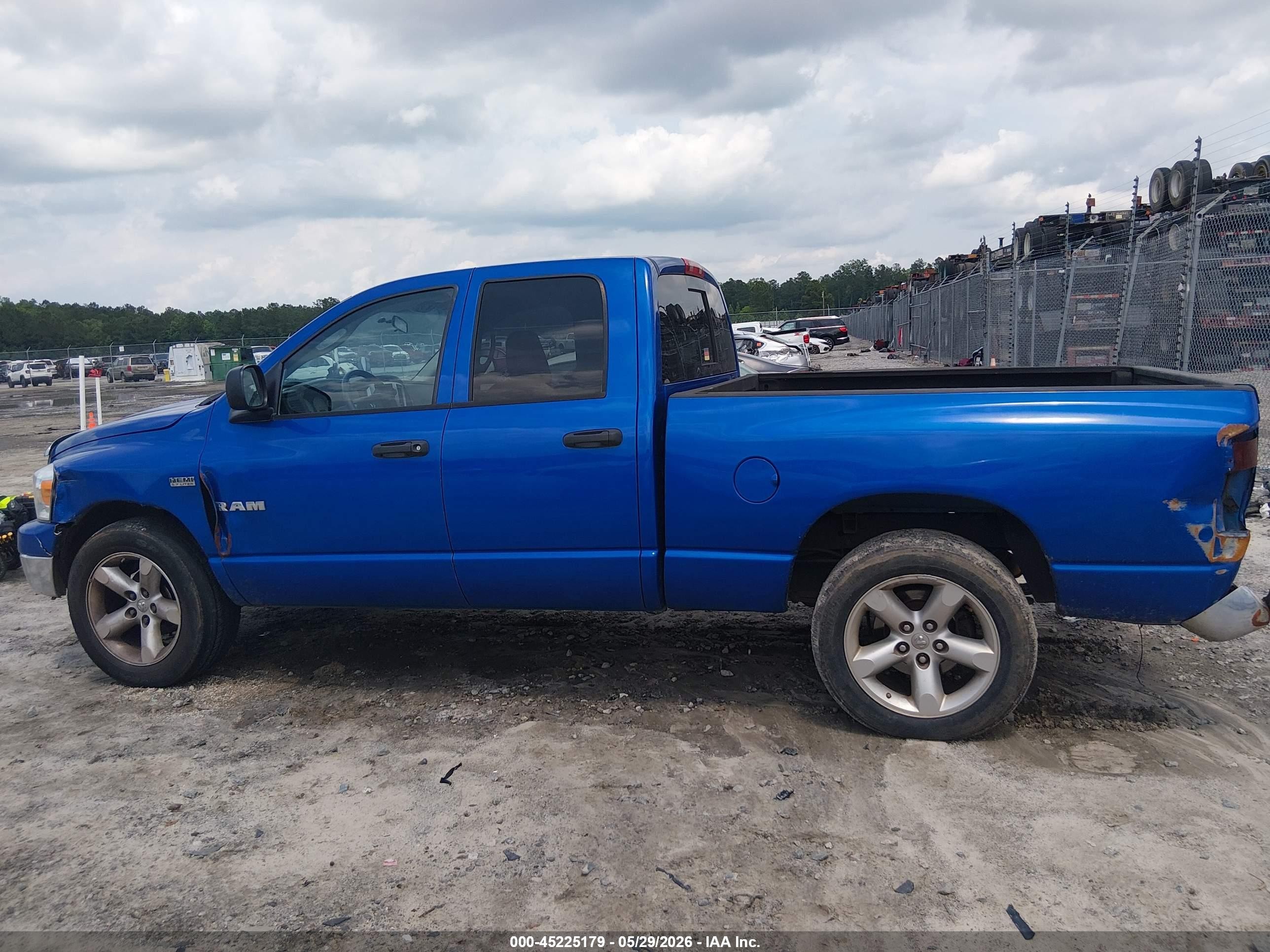 2008 Dodge Ram 1500 Slt Blue vin: 1D7HA18238S591233