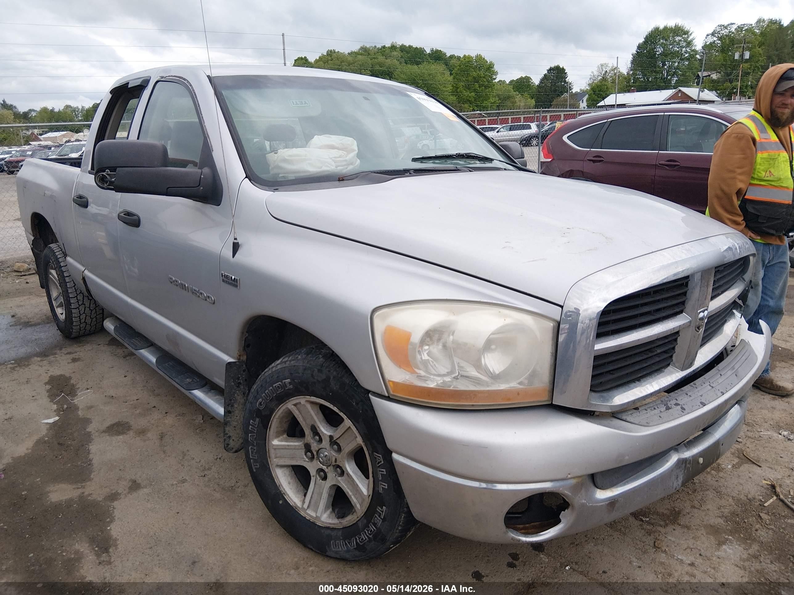 2006 Dodge Ram 1500 Slt Серебряный vin: 1D7HA18246J152089