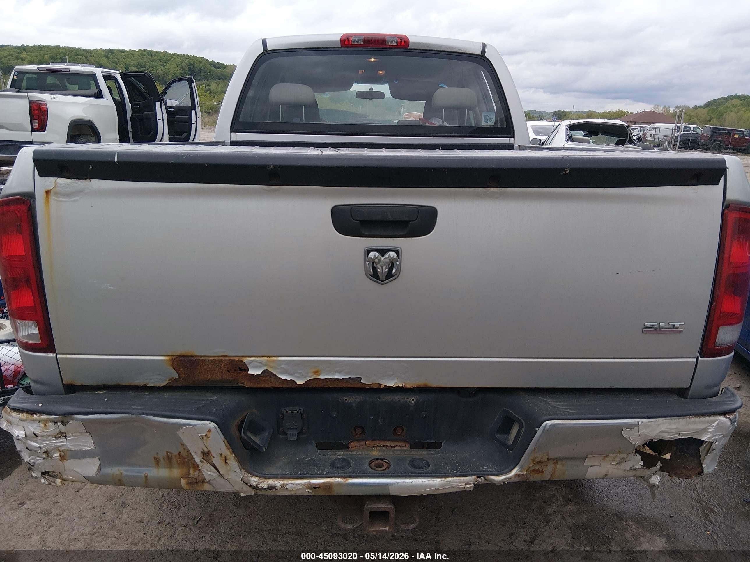 2006 Dodge Ram 1500 Slt Серебряный vin: 1D7HA18246J152089