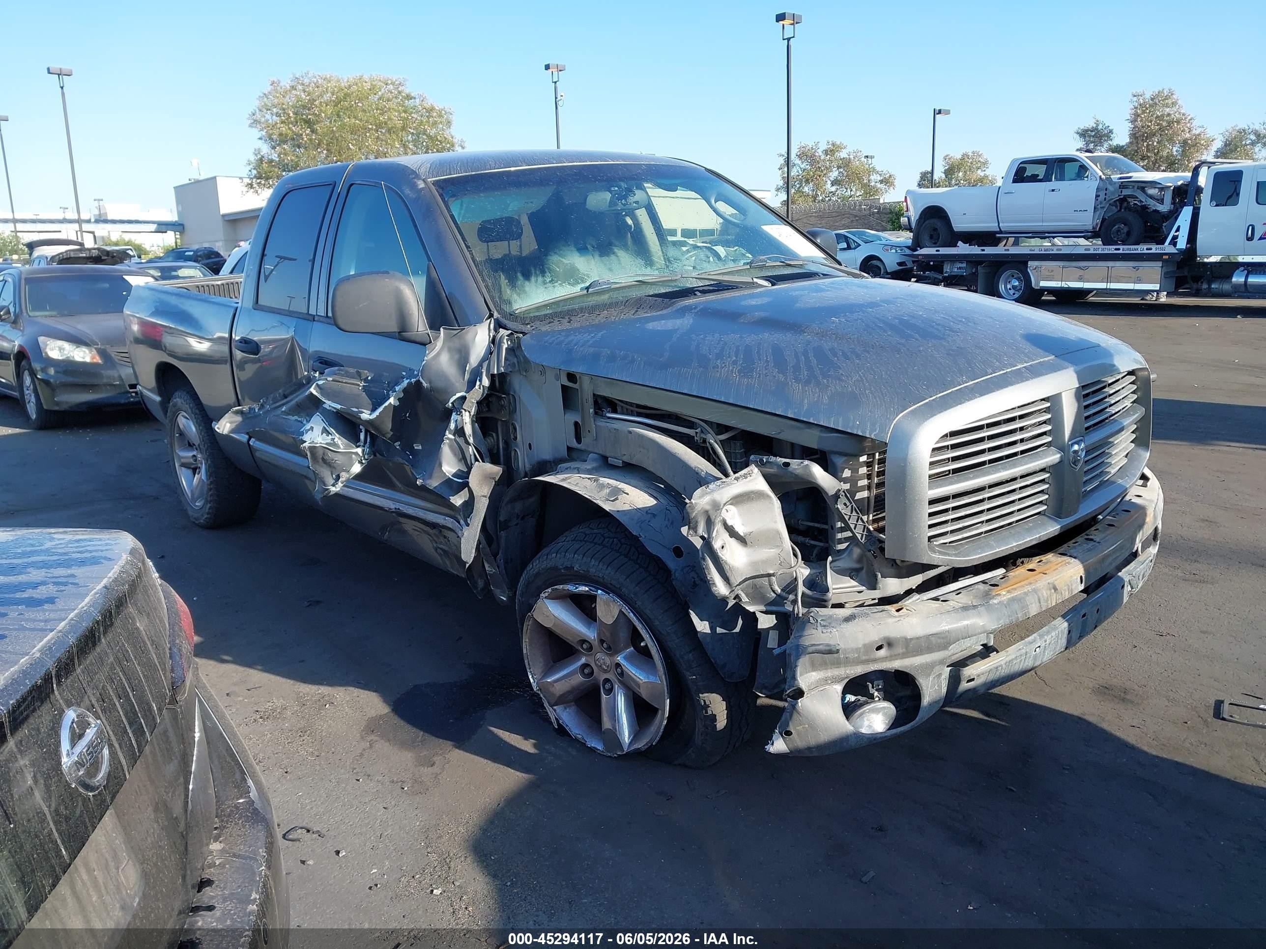 2006 Dodge Ram 1500 Slt Gray vin: 1D7HA18246S570078