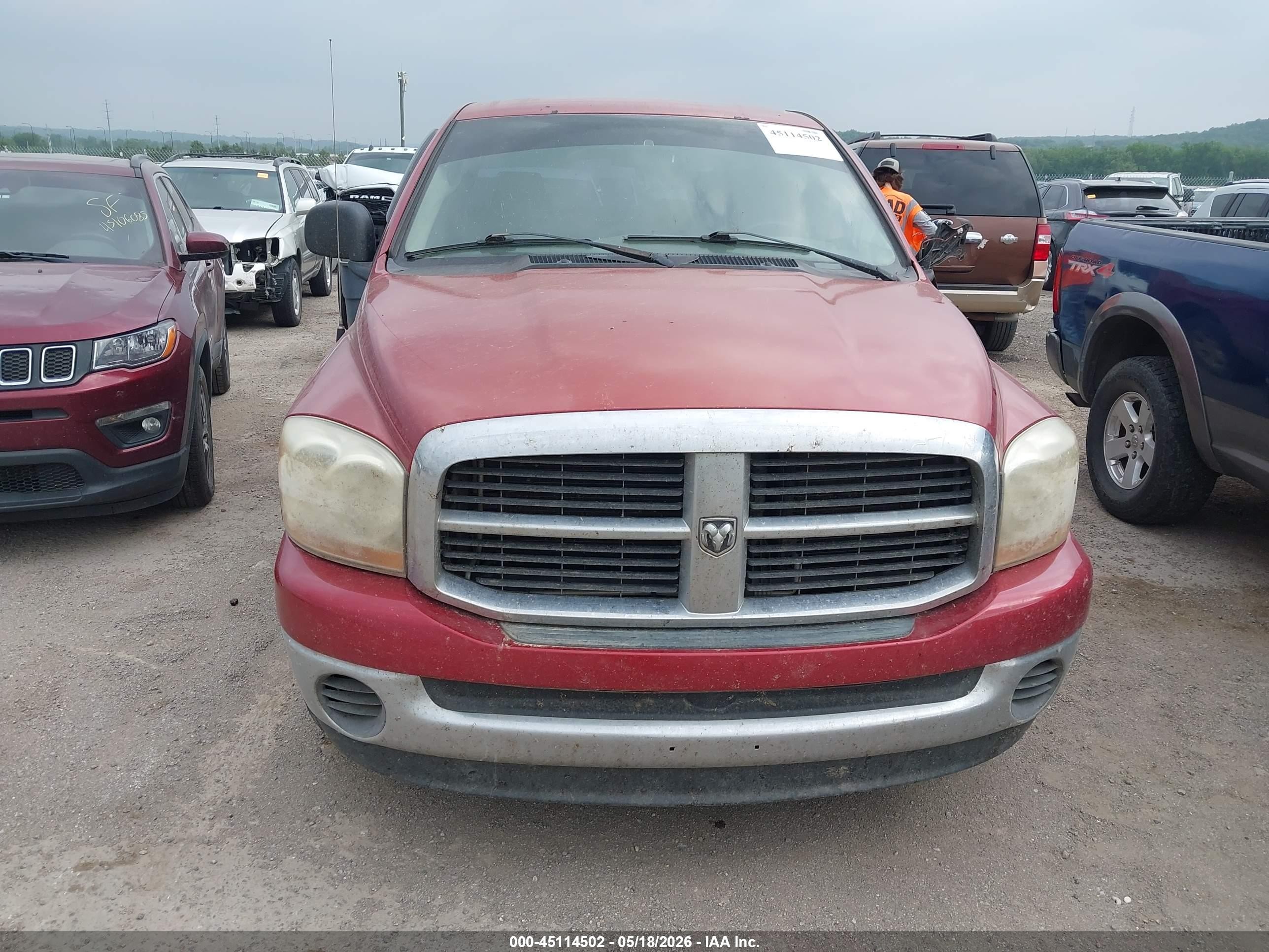 2006 Dodge Ram 1500 Slt Red vin: 1D7HA18246S607453