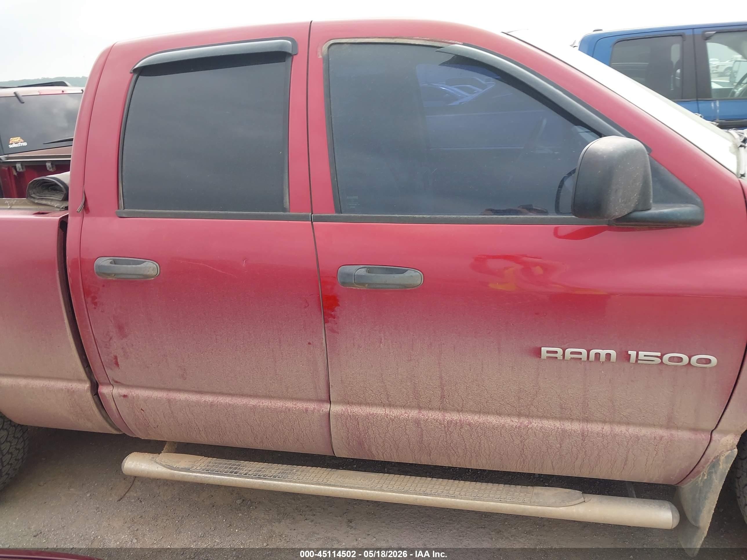 2006 Dodge Ram 1500 Slt Red vin: 1D7HA18246S607453
