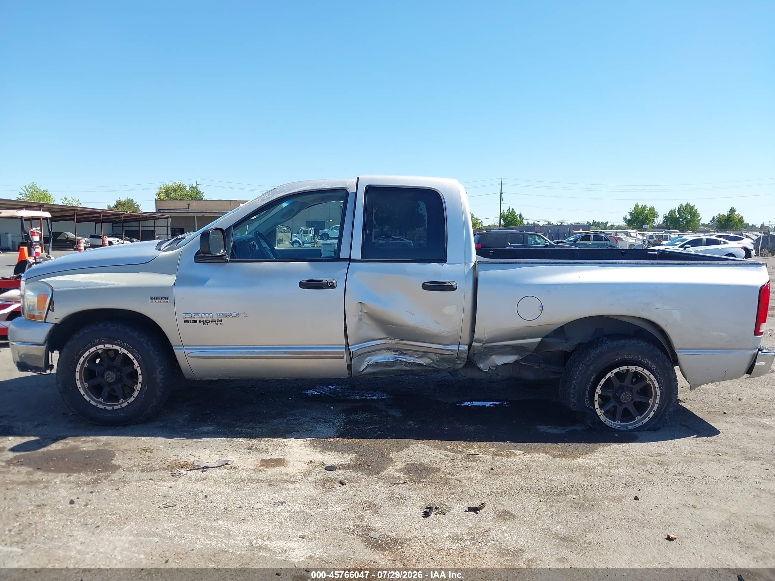 2006 Dodge Ram 1500 Slt Серебряный vin: 1D7HA18246S627394