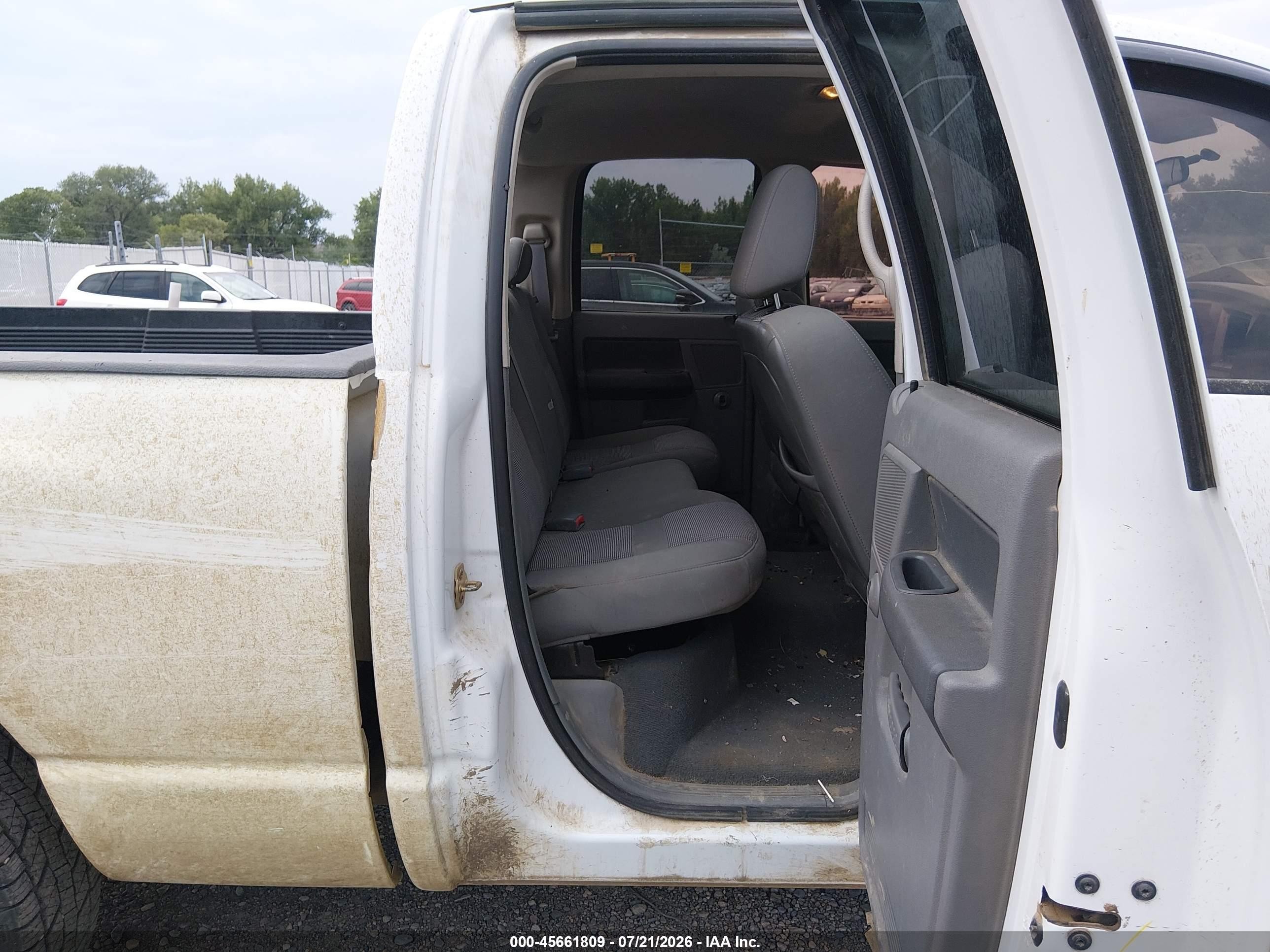 2007 Dodge Ram 1500 Slt White vin: 1D7HA18247S150001