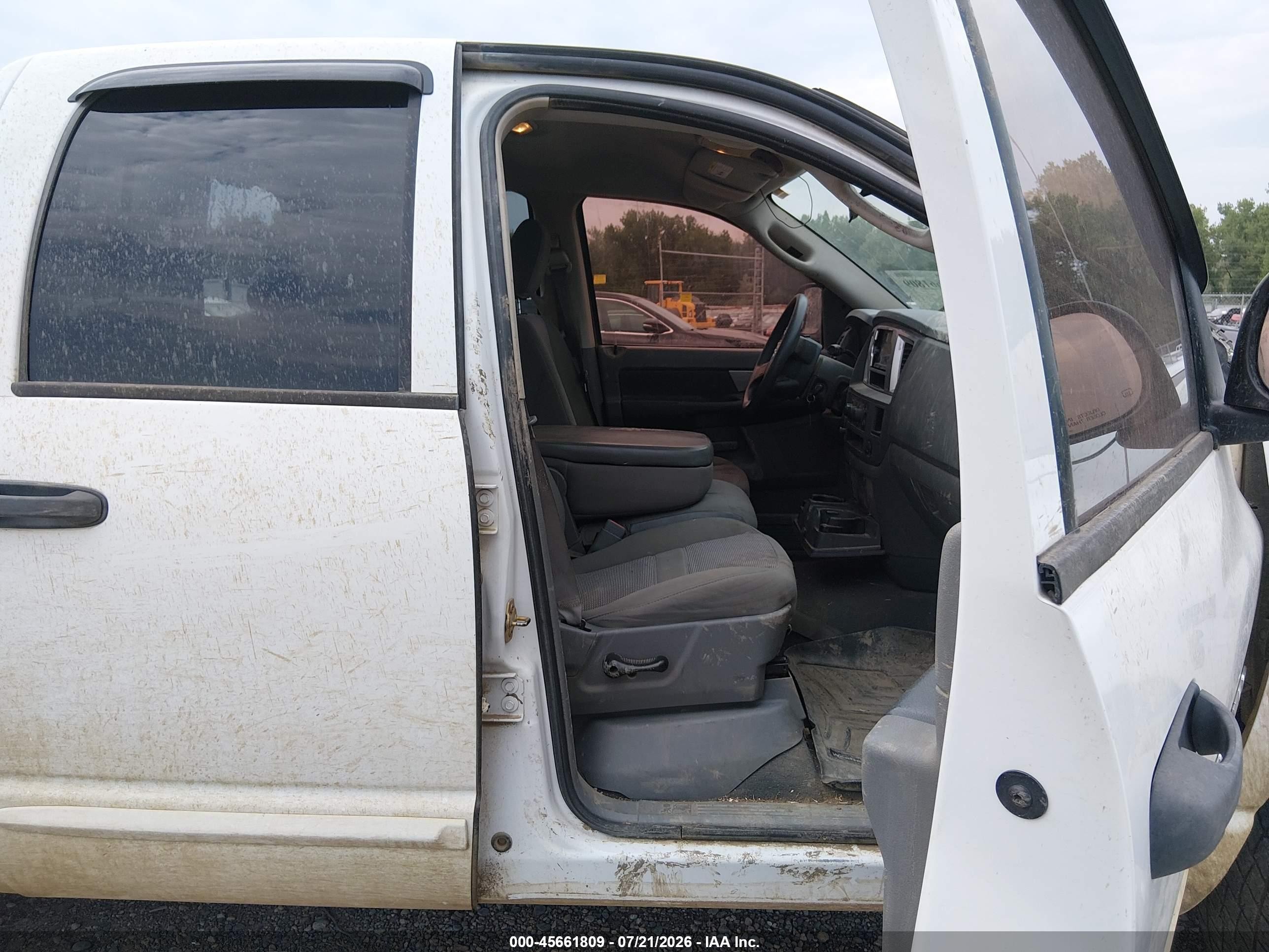 2007 Dodge Ram 1500 Slt White vin: 1D7HA18247S150001
