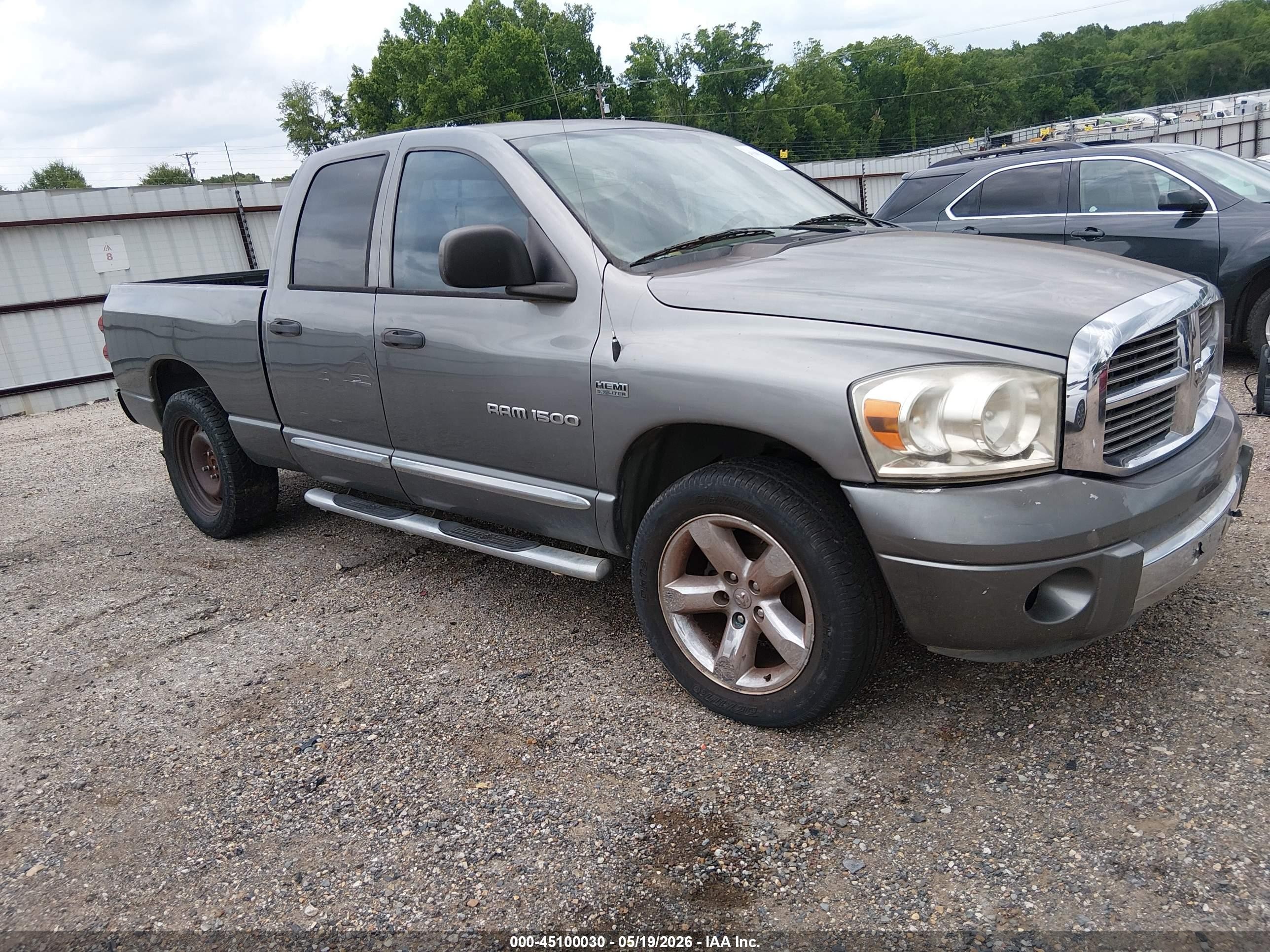 2007 Dodge Ram 1500 Laramie Gray vin: 1D7HA18247S222315