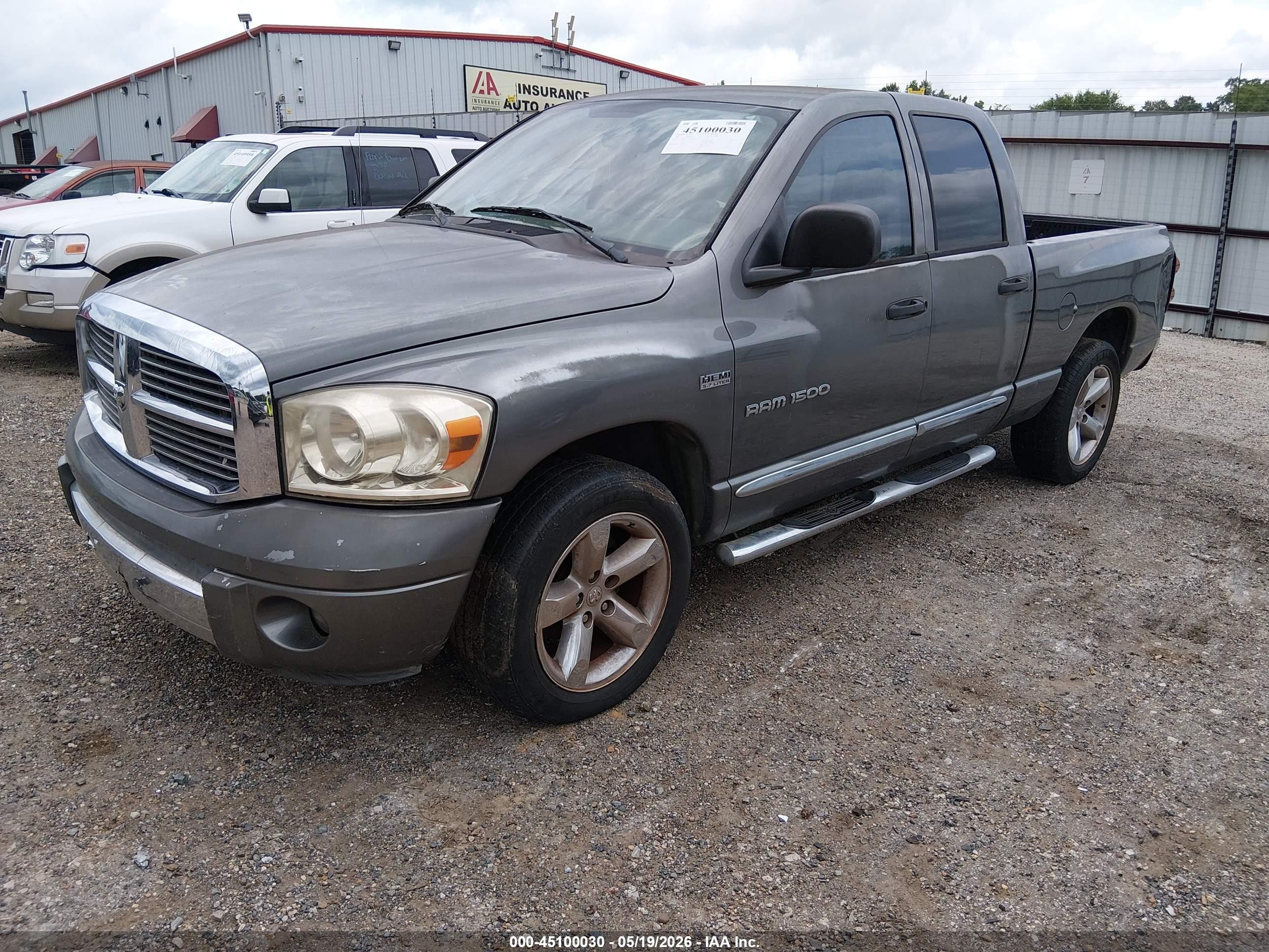 2007 Dodge Ram 1500 Laramie Gray vin: 1D7HA18247S222315