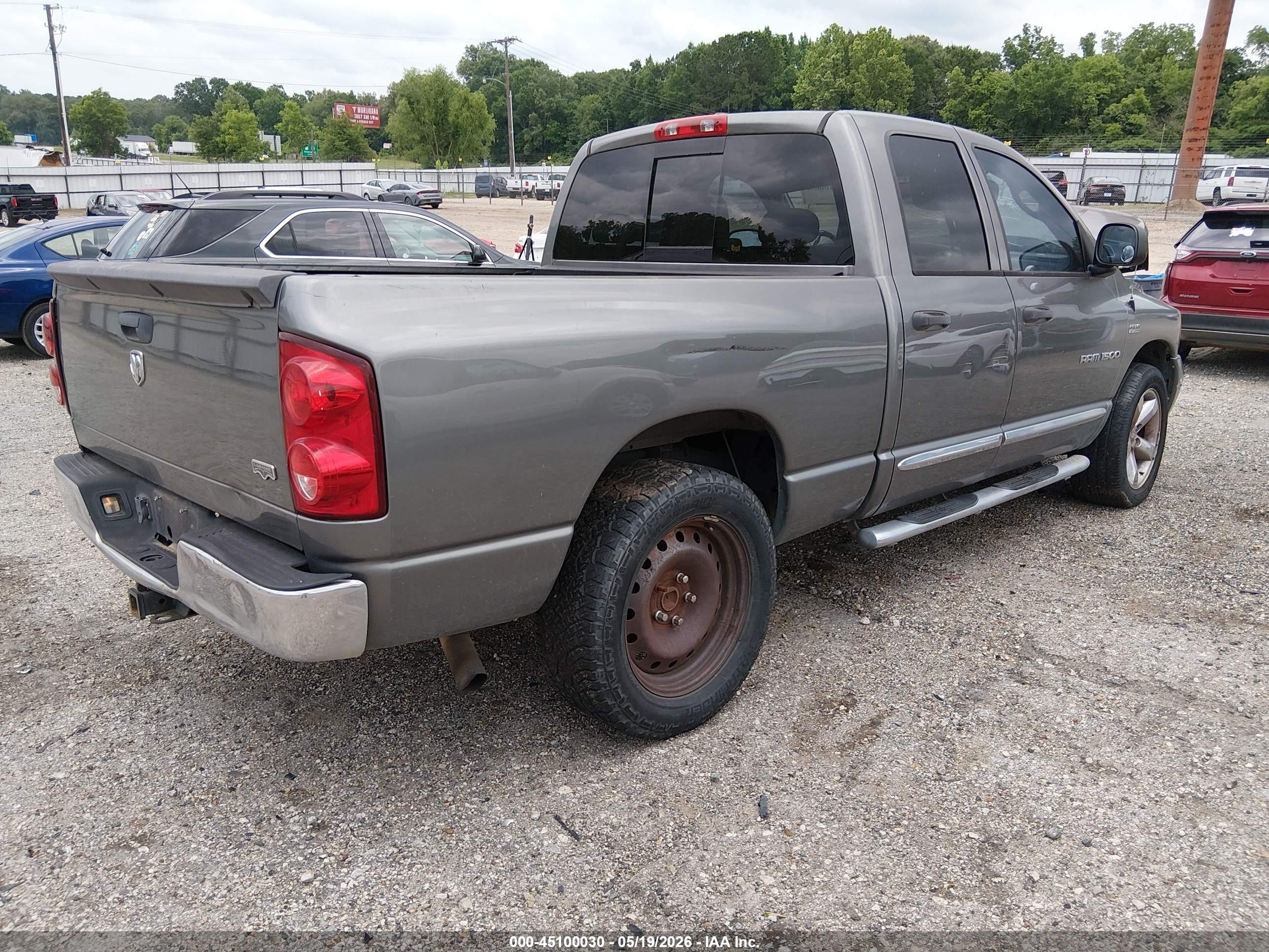 2007 Dodge Ram 1500 Laramie Gray vin: 1D7HA18247S222315