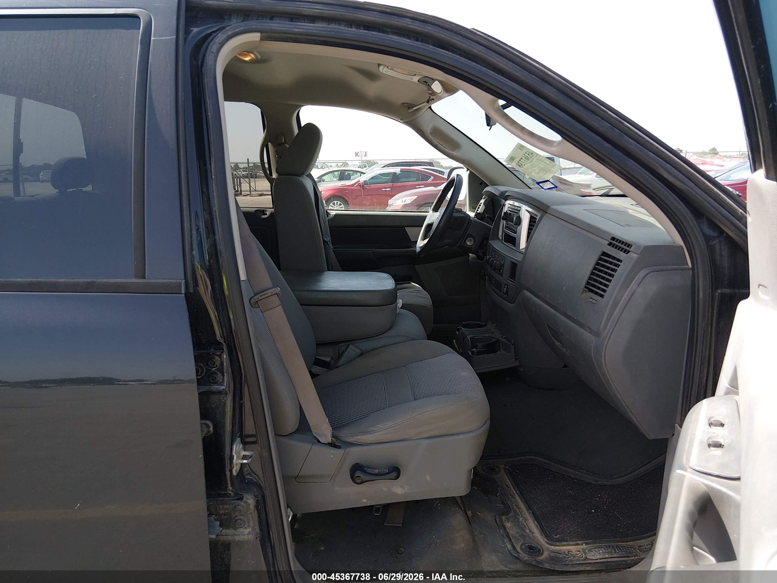 2008 Dodge Ram 1500 Slt Black vin: 1D7HA18248J236979