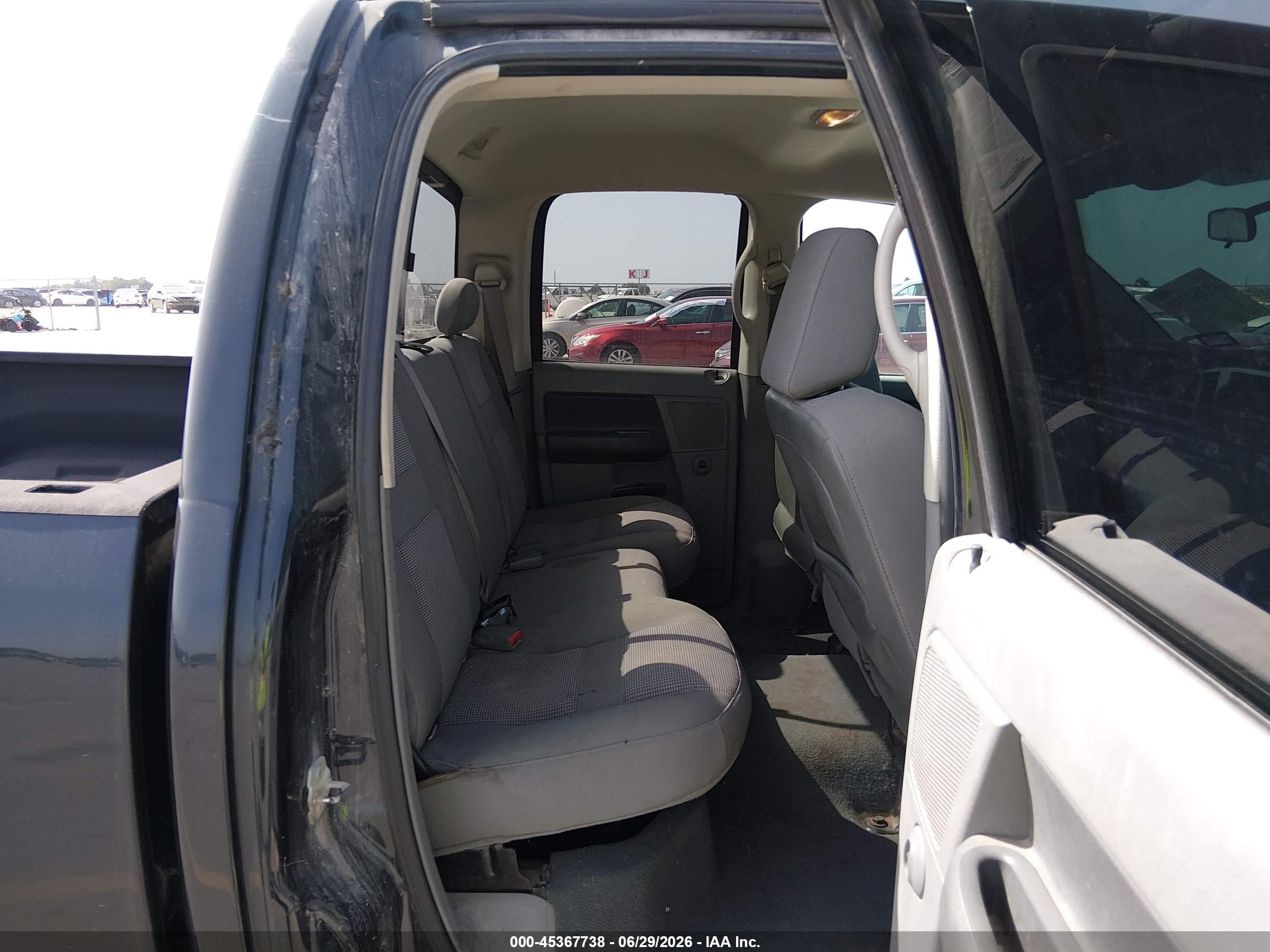 2008 Dodge Ram 1500 Slt Black vin: 1D7HA18248J236979