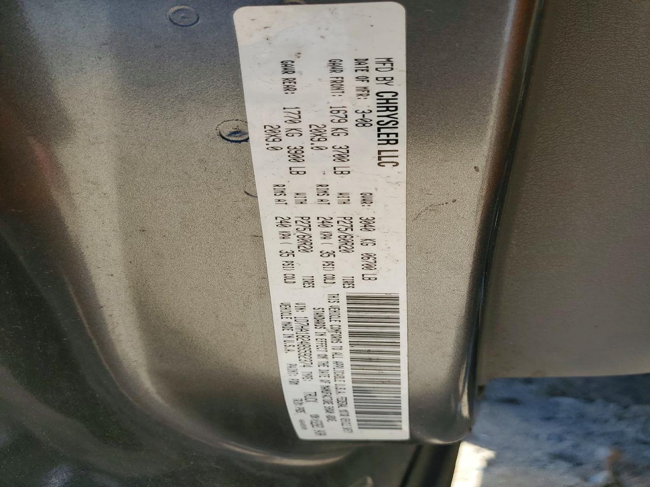 2008 Dodge Ram 1500 St Gray vin: 1D7HA18248S592374