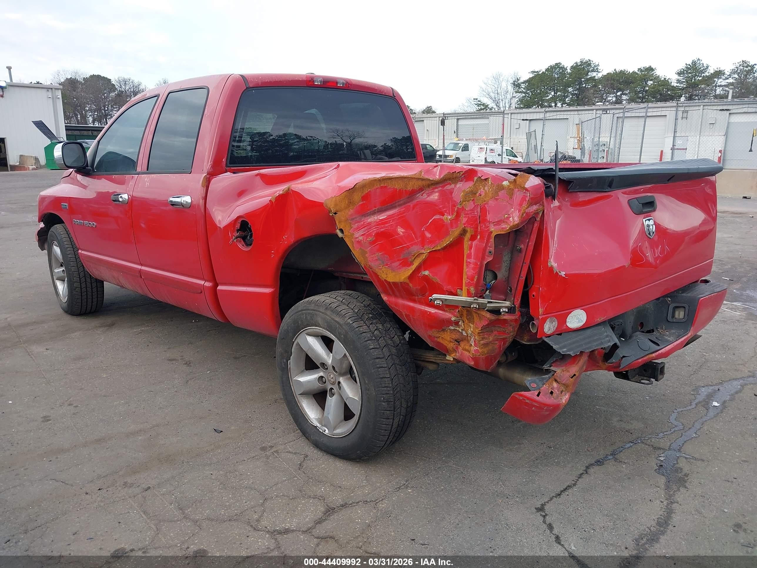 2006 Dodge Ram 1500 Slt Red vin: 1D7HA18256S609177