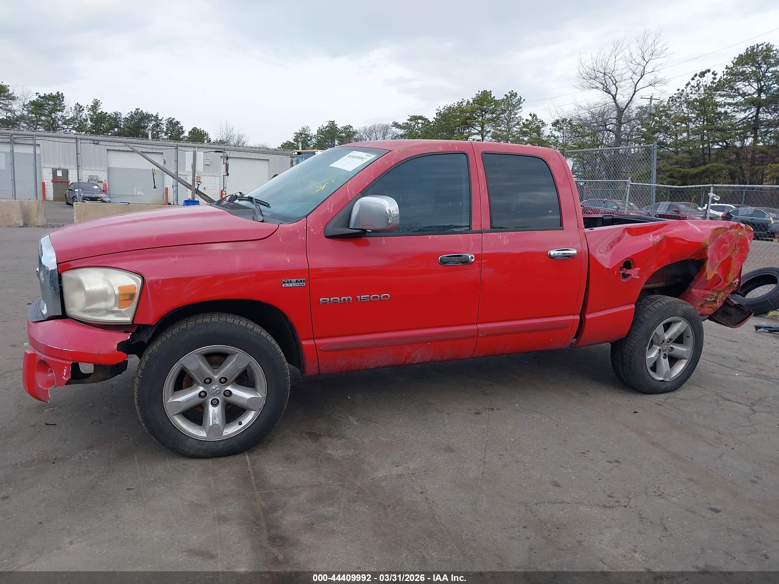 2006 Dodge Ram 1500 Slt Red vin: 1D7HA18256S609177