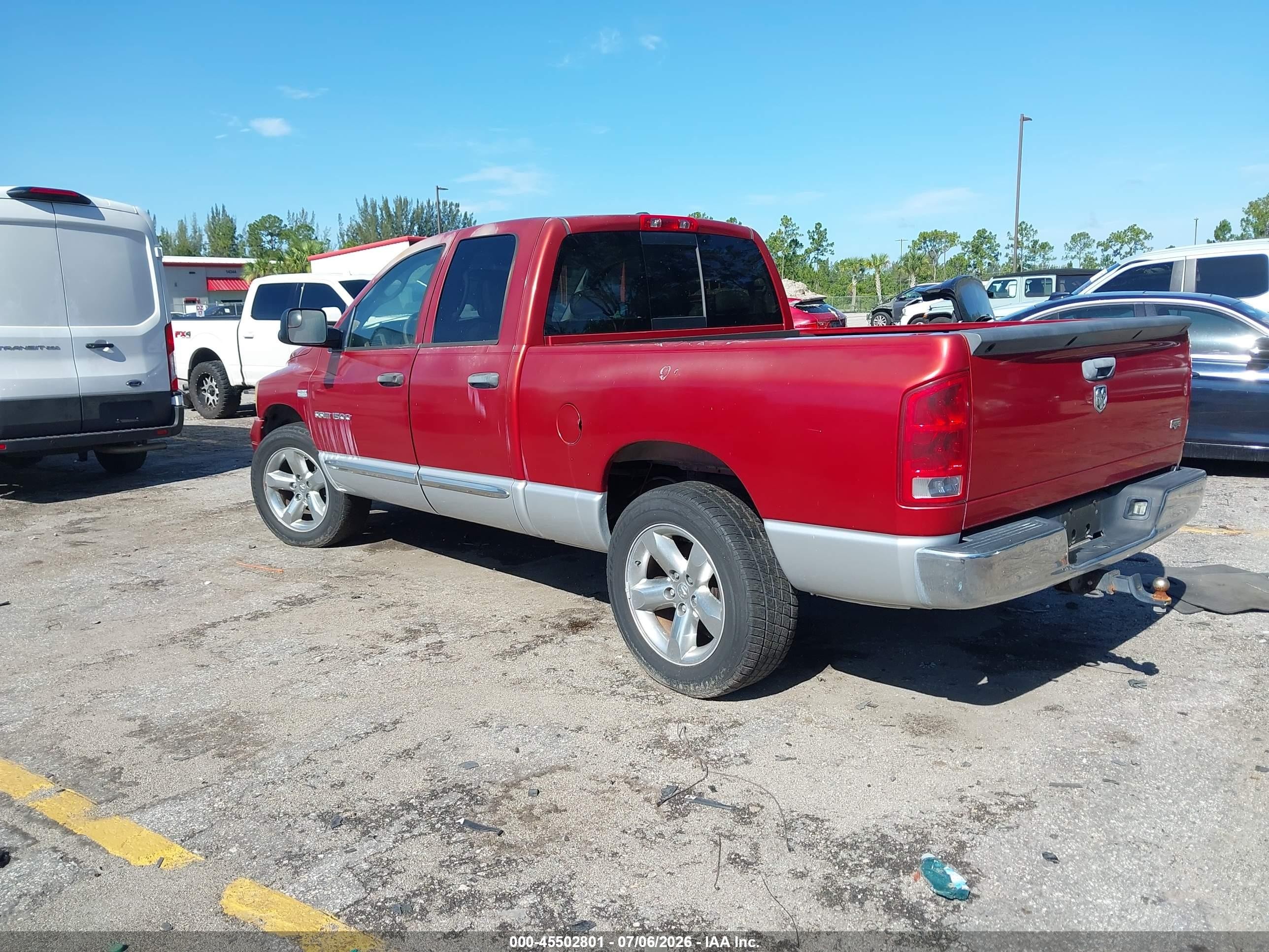 2006 Dodge Ram 1500 Laramie Red vin: 1D7HA18256S609910