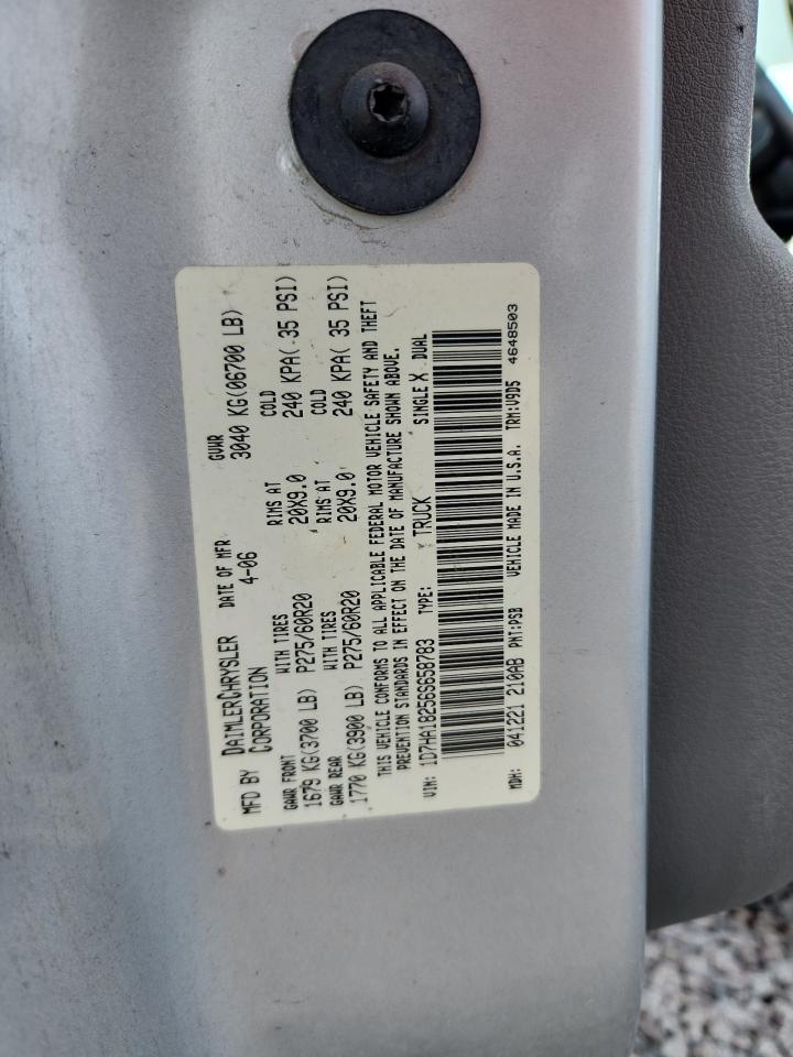 2006 Dodge Ram 1500 St Silver vin: 1D7HA18256S658783