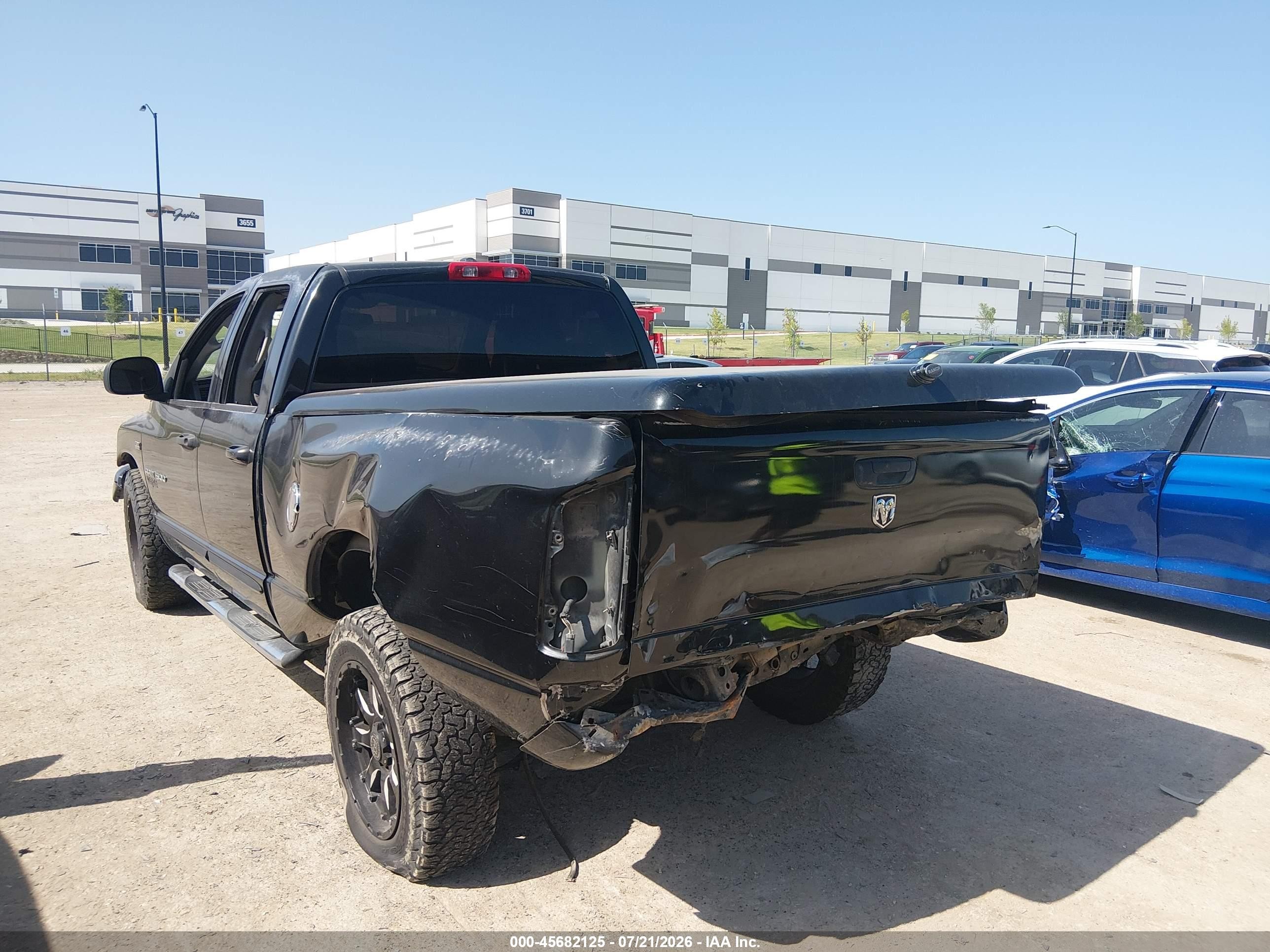 2006 Dodge Ram 1500 Slt Black vin: 1D7HA18256S685305