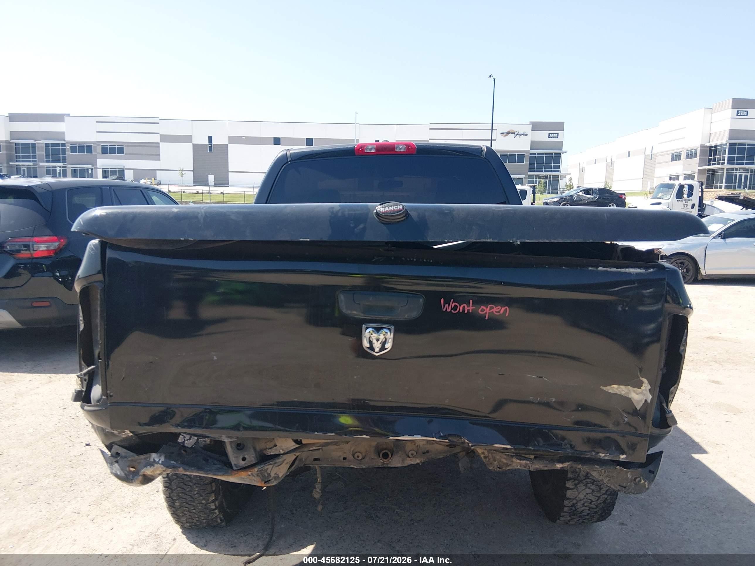 2006 Dodge Ram 1500 Slt Black vin: 1D7HA18256S685305