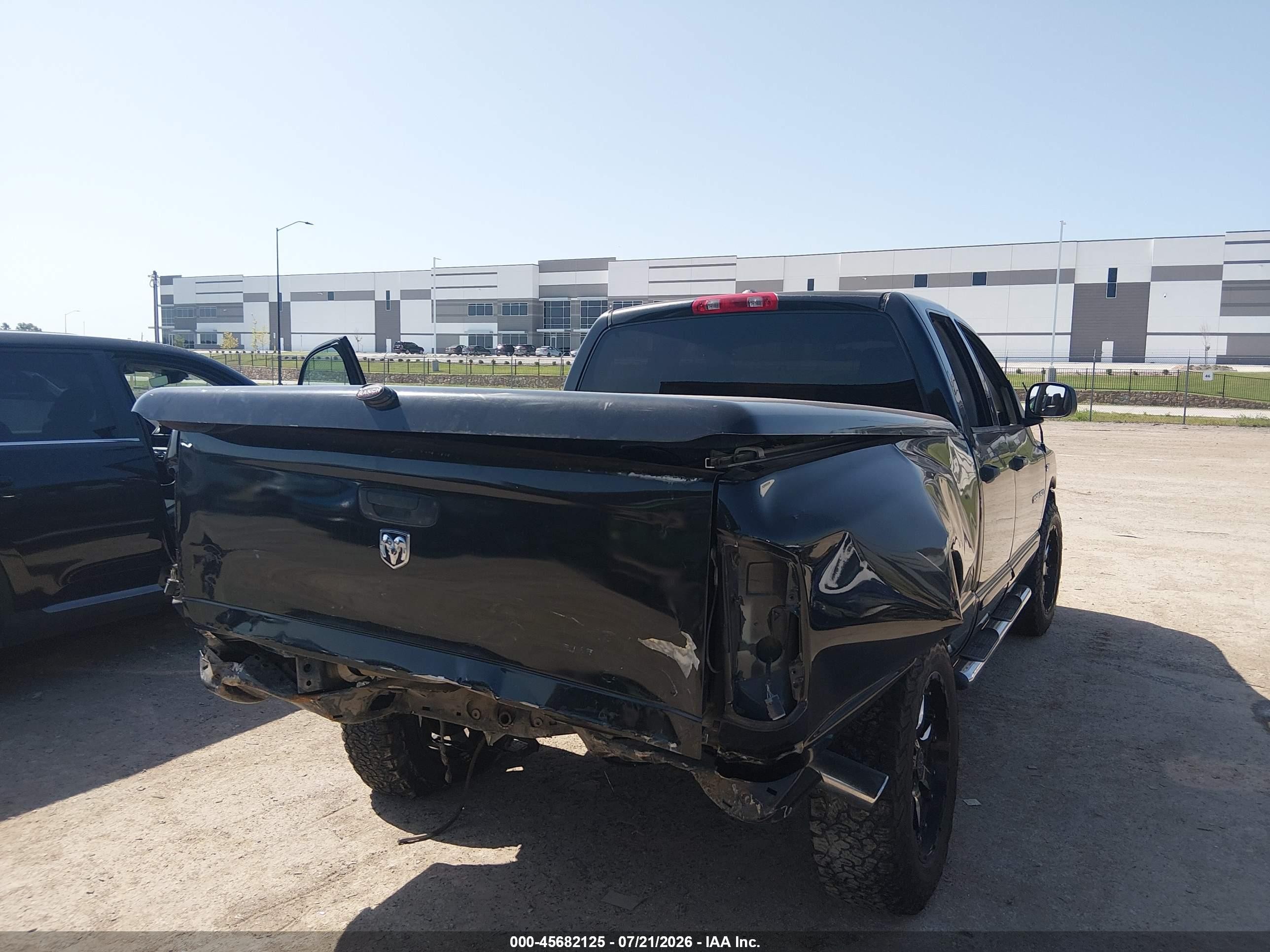 2006 Dodge Ram 1500 Slt Black vin: 1D7HA18256S685305